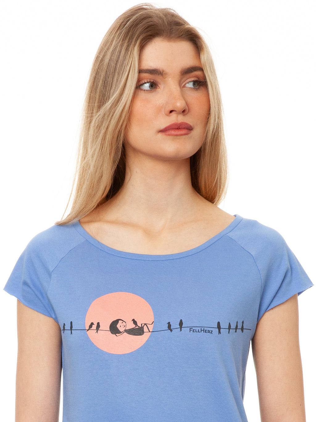 Sunrise Cap Sleeve cornflower