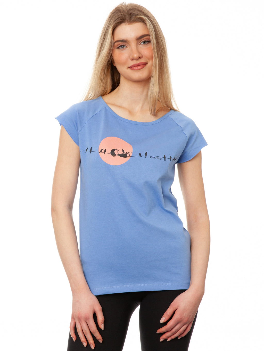 Sunrise Cap Sleeve cornflower