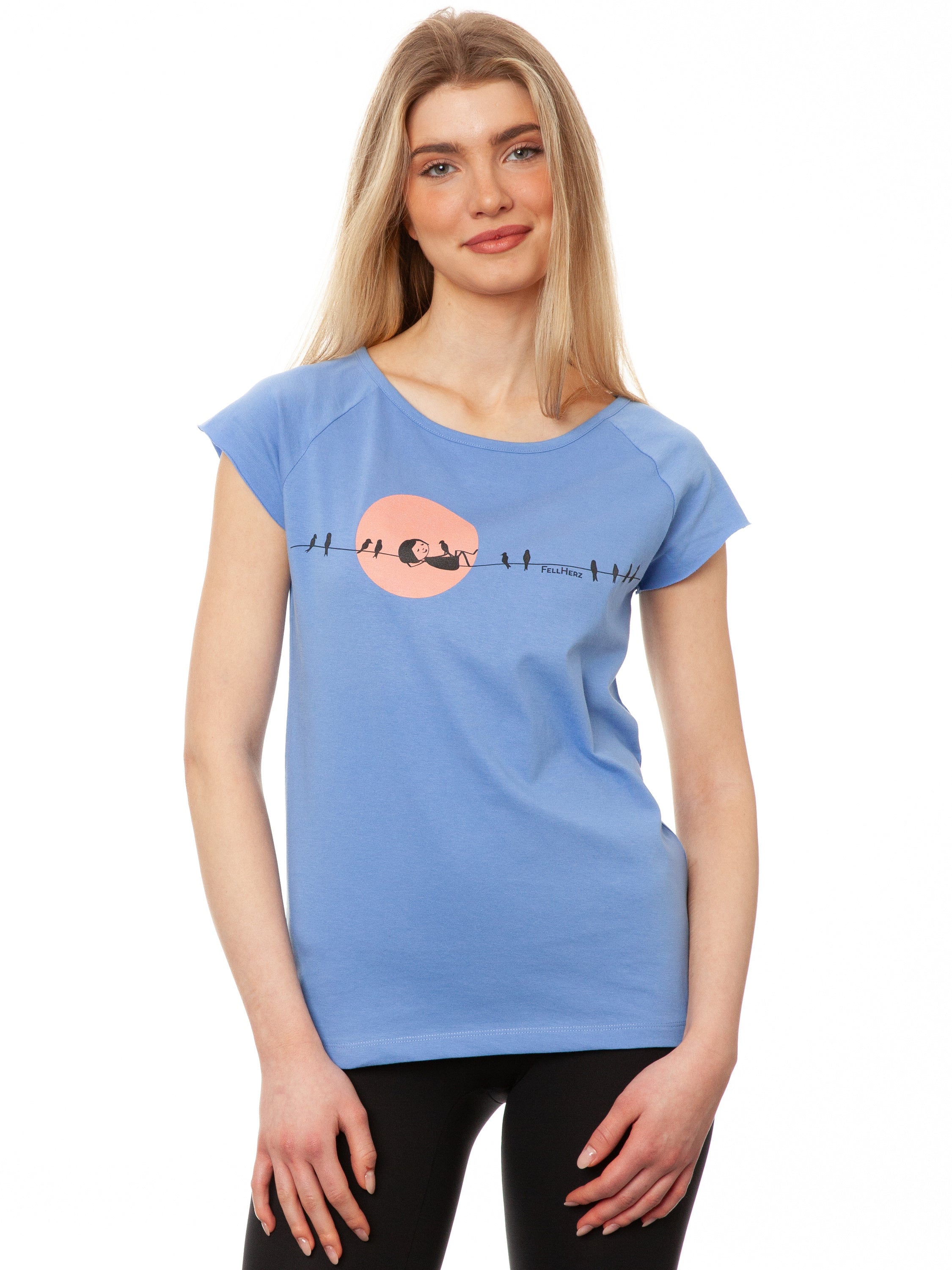 Sunrise Cap Sleeve cornflower