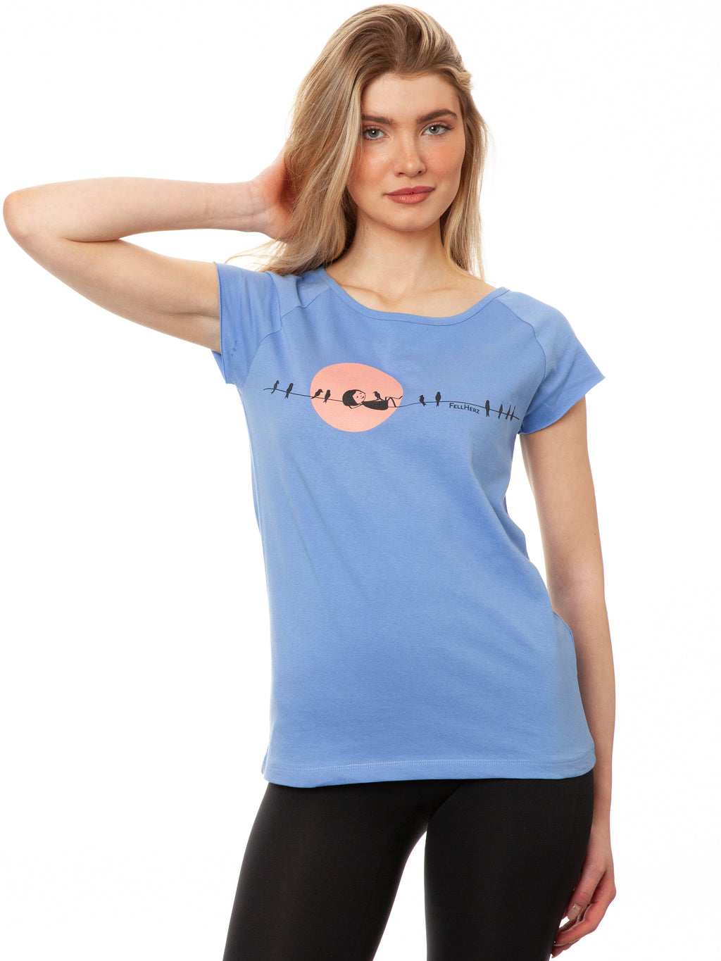 Sunrise Cap Sleeve cornflower