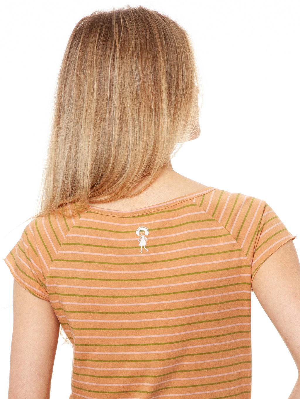 Sunset Girl Cap Sleeve triple striped