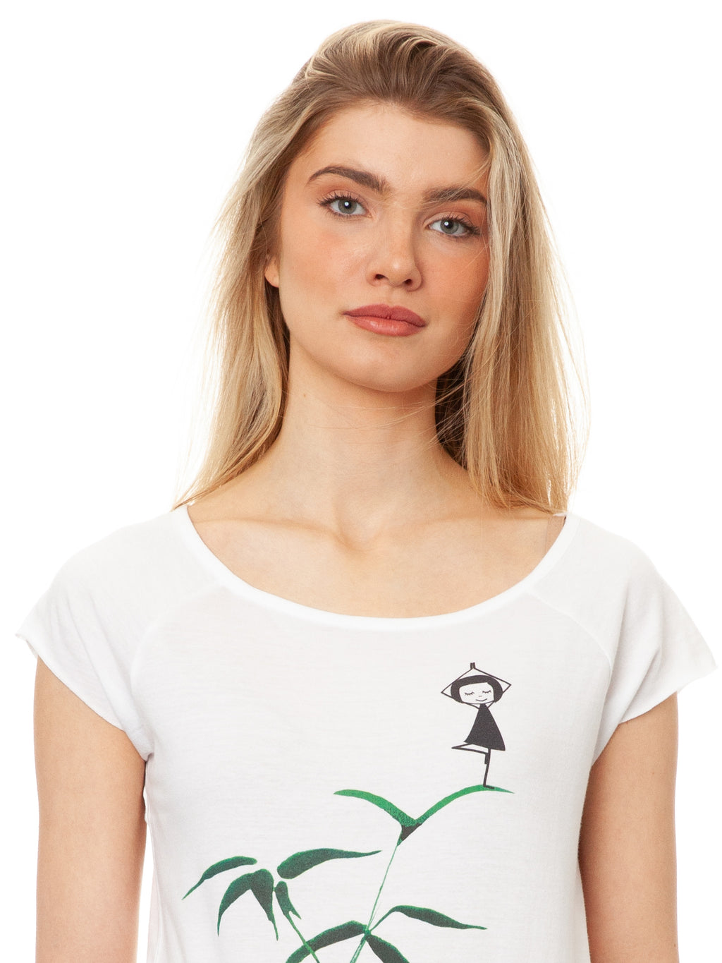 Yogamädchen Cap Sleeve white