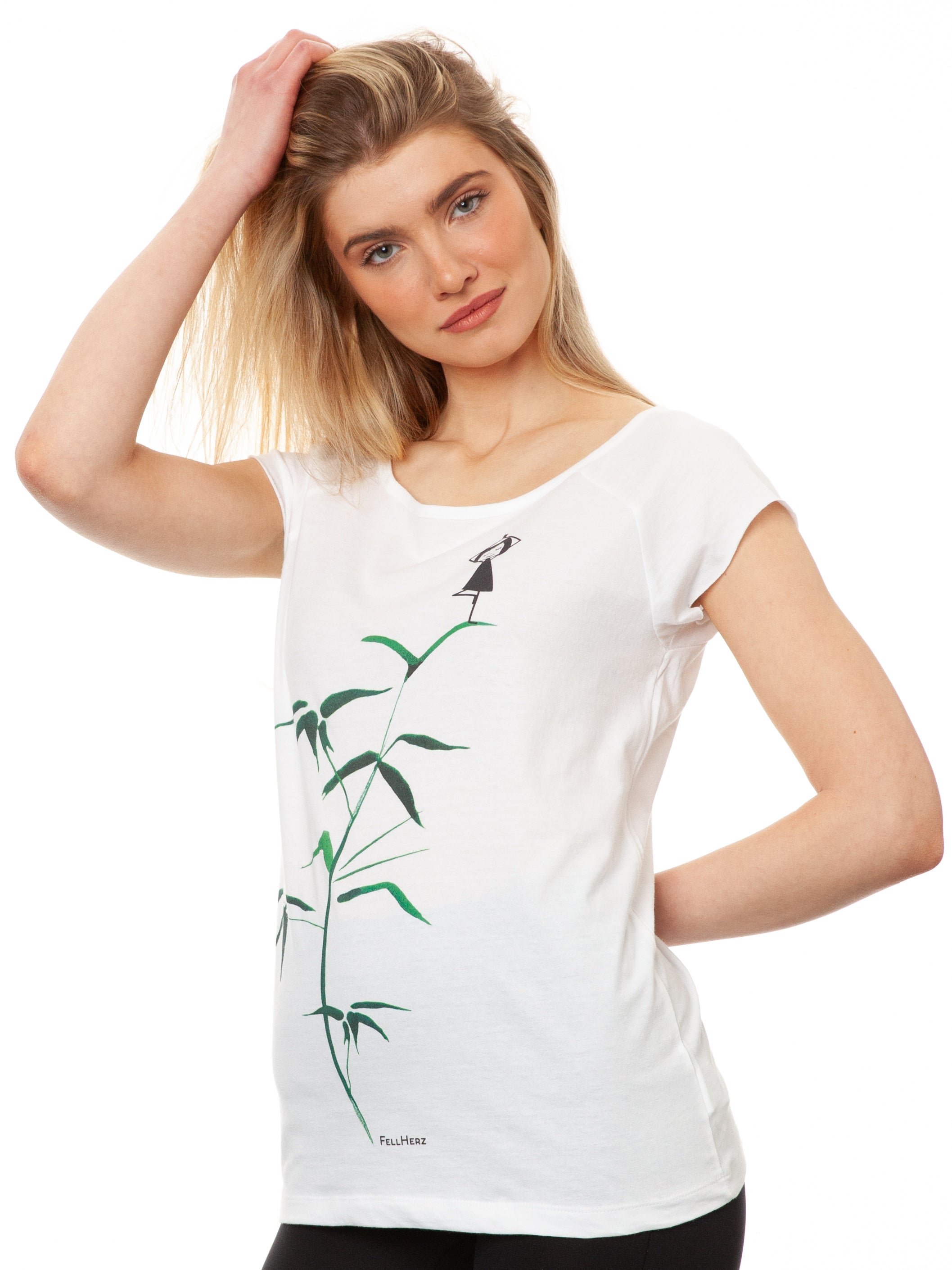 Yogamädchen Cap Sleeve white