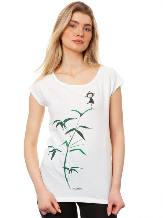 Yogamädchen Cap Sleeve white