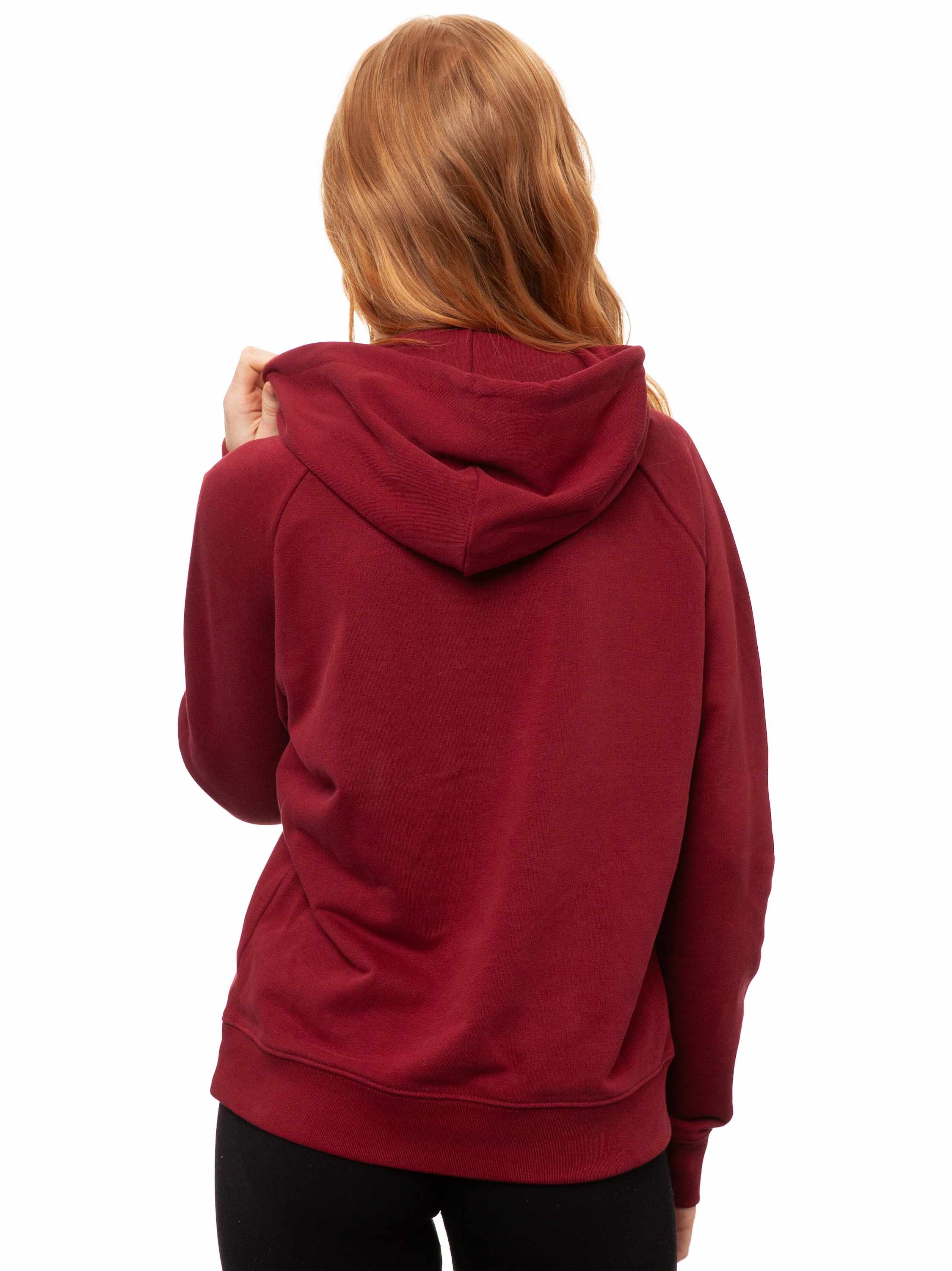 Fairy Embroidered Hoodie burgundy