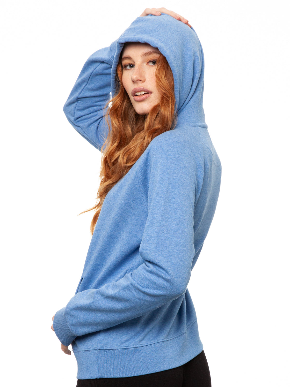 Lesepalme Hoodie blue melange