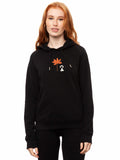 Lotusmädchen Stick Hoodie black