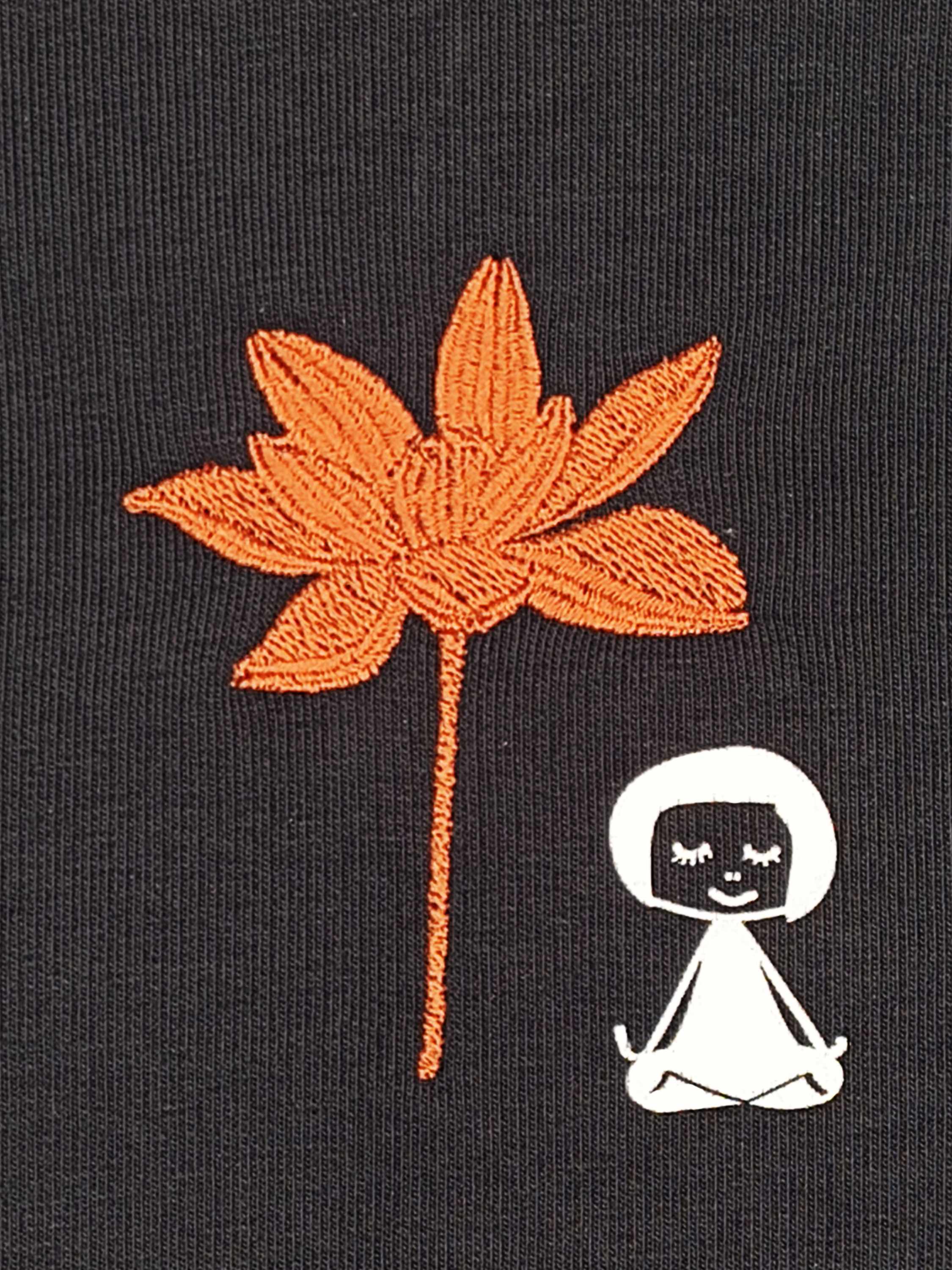Lotusmädchen Stick Hoodie black