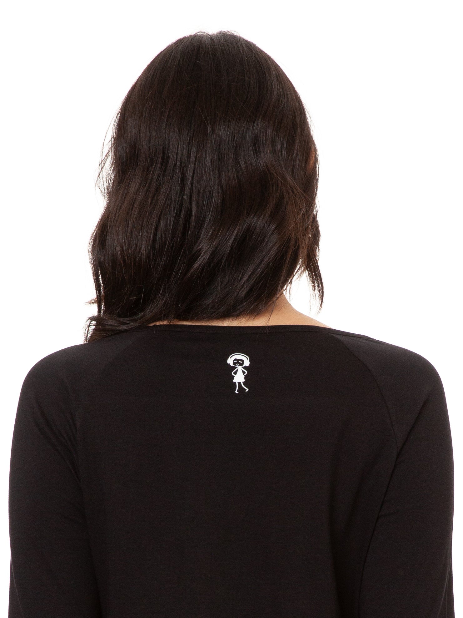 Raglan Longsleeve Efeumädchen black