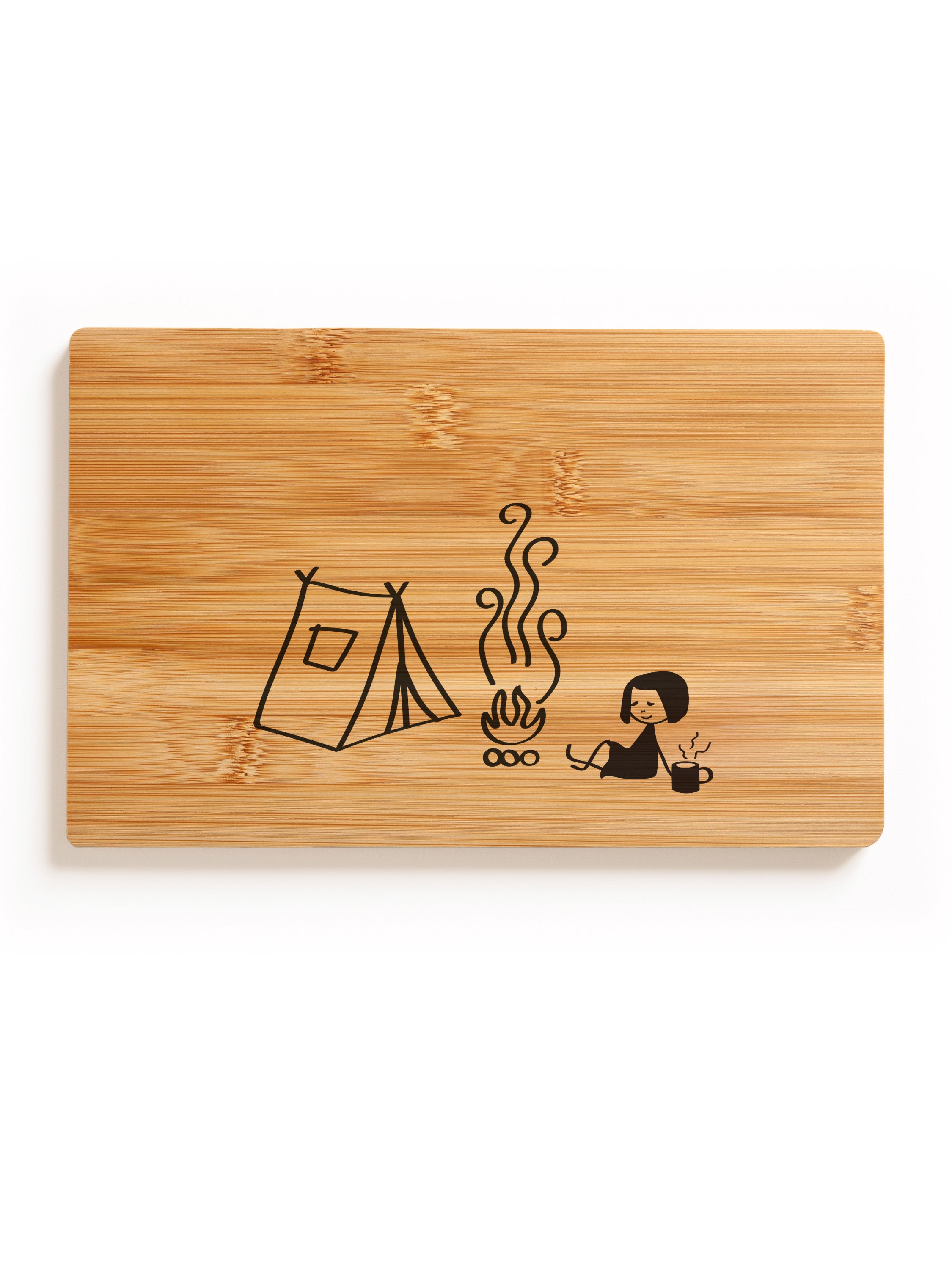 Breakfast board camping bamboo