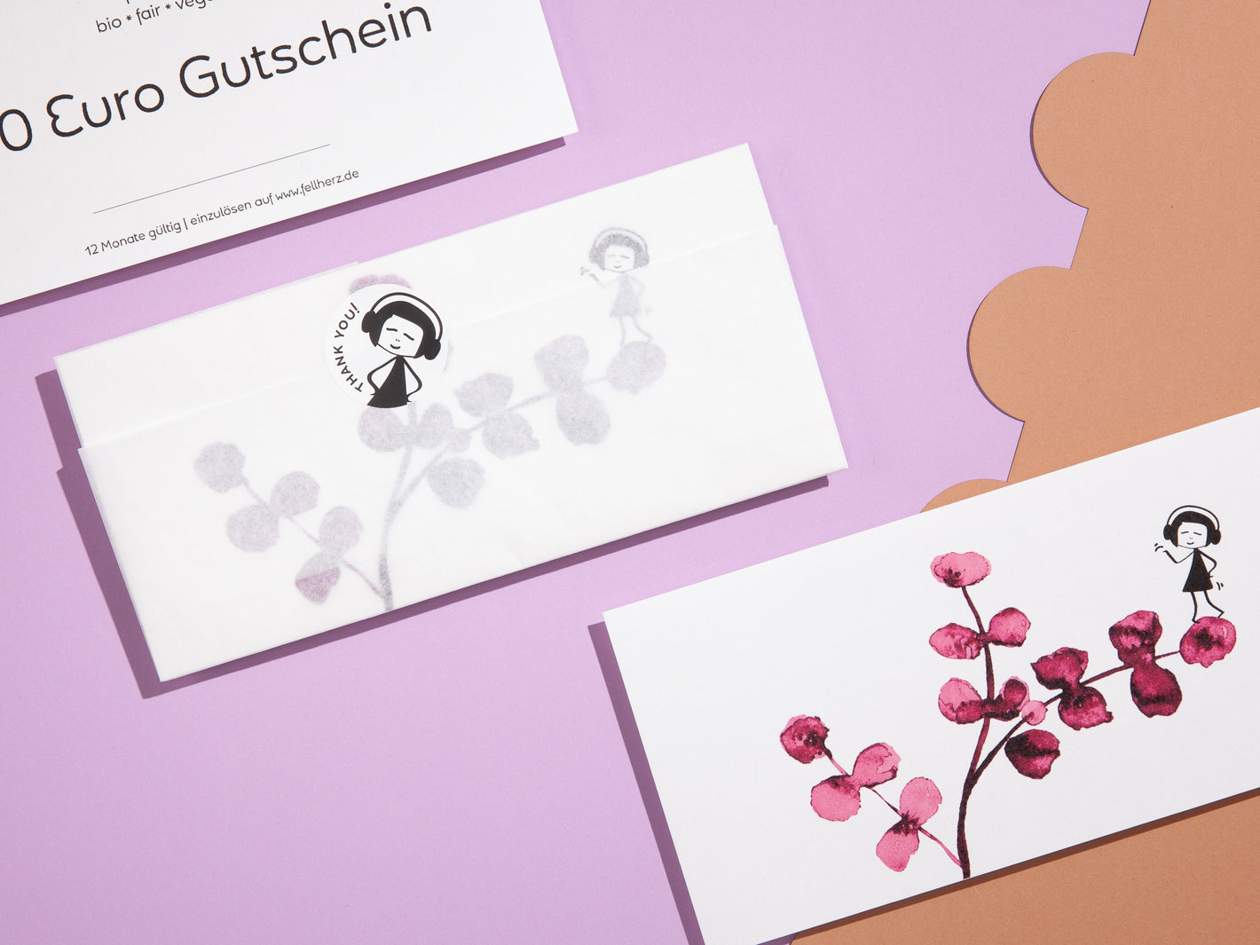 Schöne Geschenk Gutscheine per Post