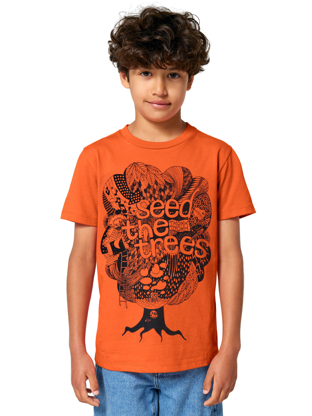 Tree Kids T-Shirt Orange