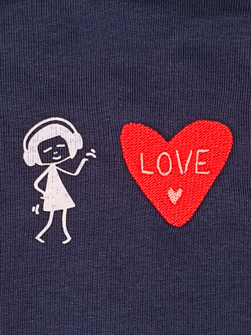 Love Stick Hoodie navy