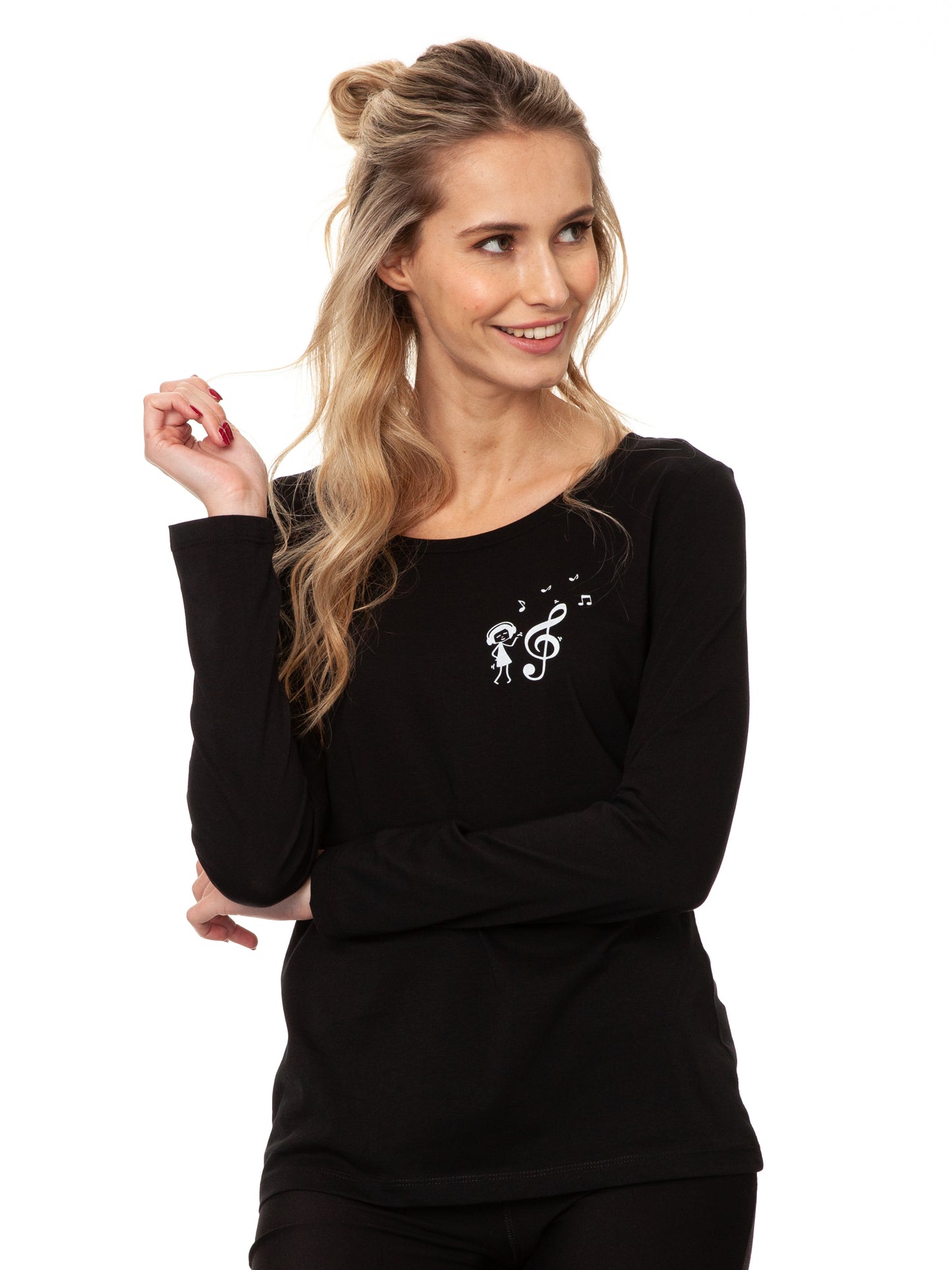 Music Lover Longsleeve black
