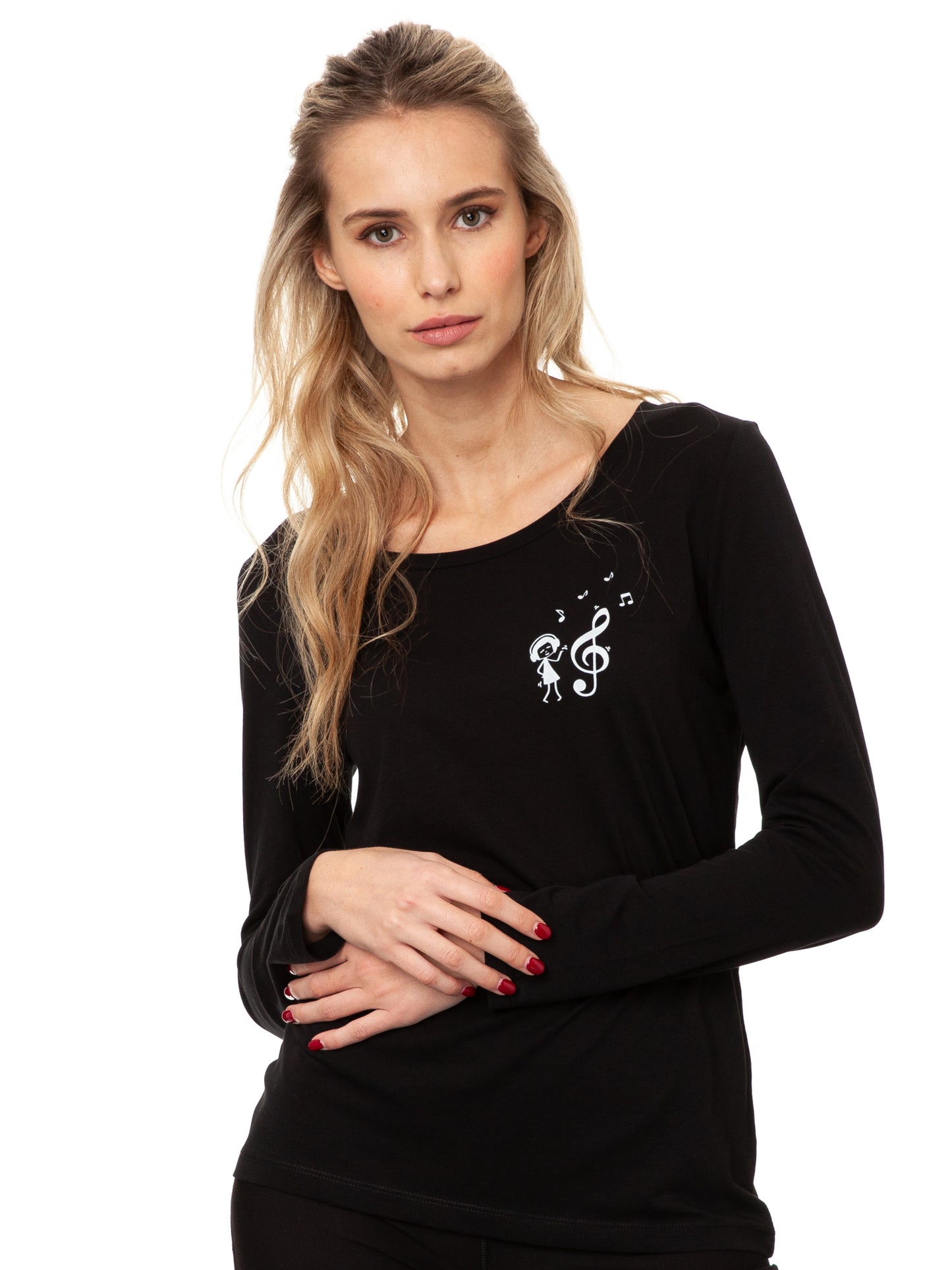 Music Lover Longsleeve black