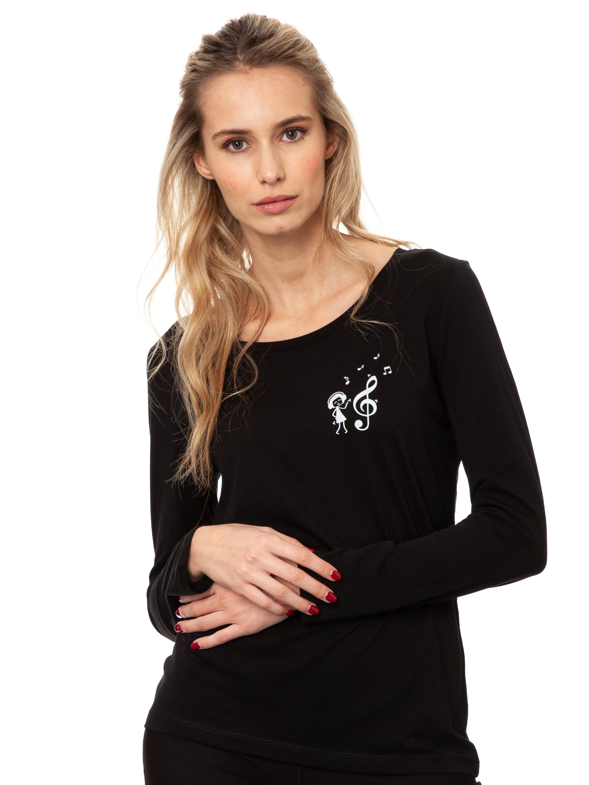 Music Lover Longsleeve black