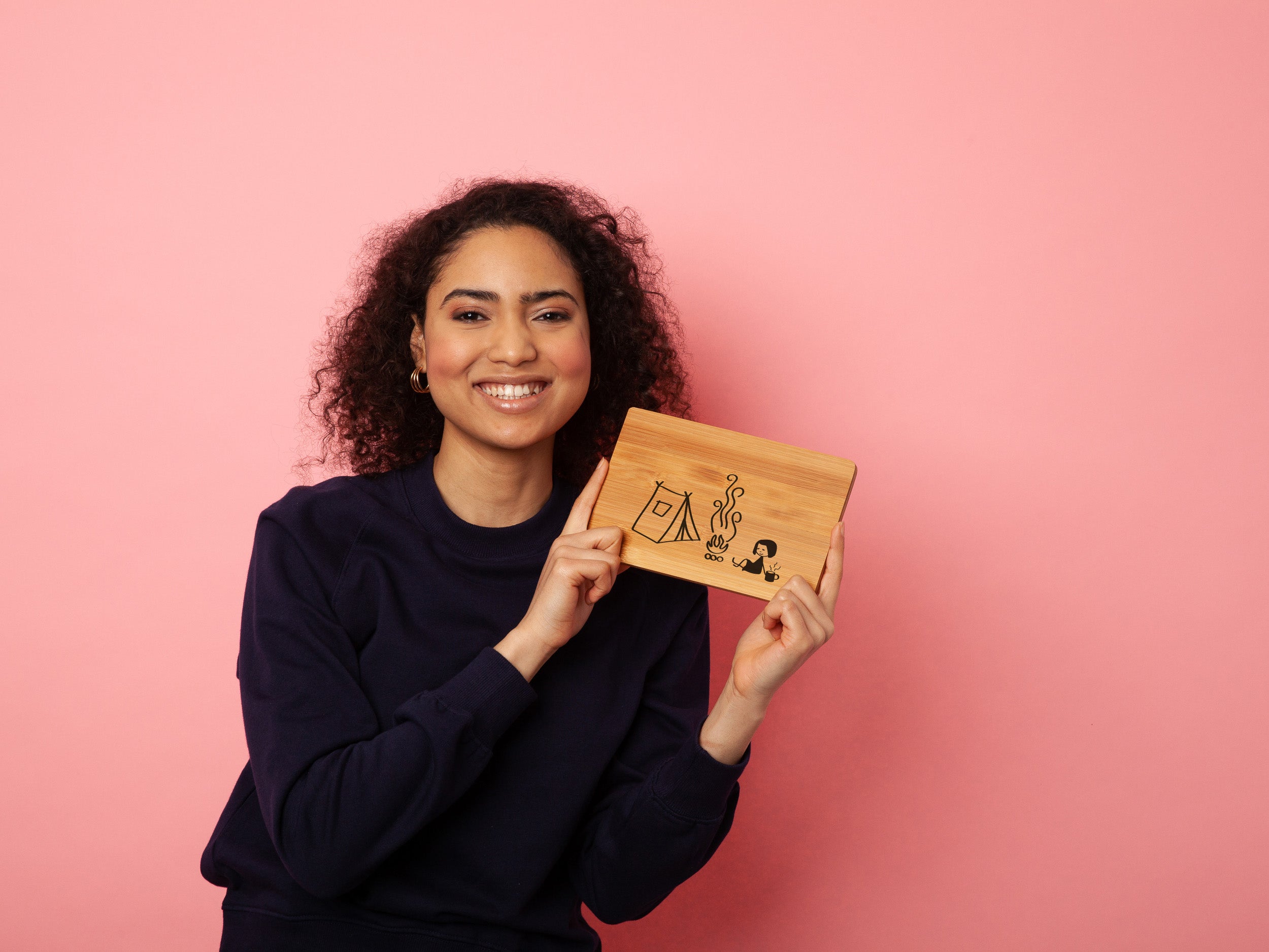 Breakfast board camping bamboo