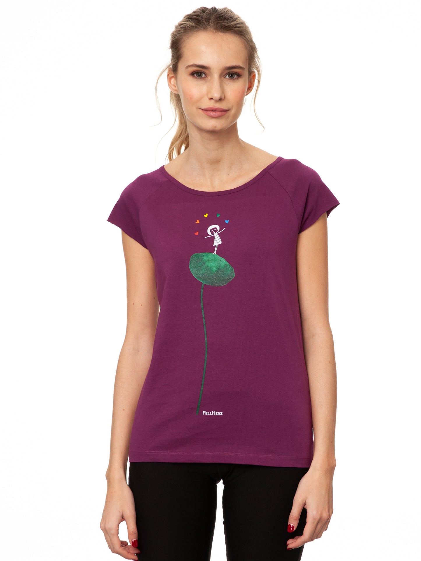 Rainbow Jongleuse Cap Sleeve berry