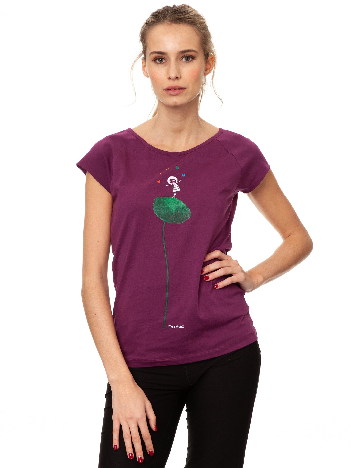 Rainbow Jongleuse Cap Sleeve berry