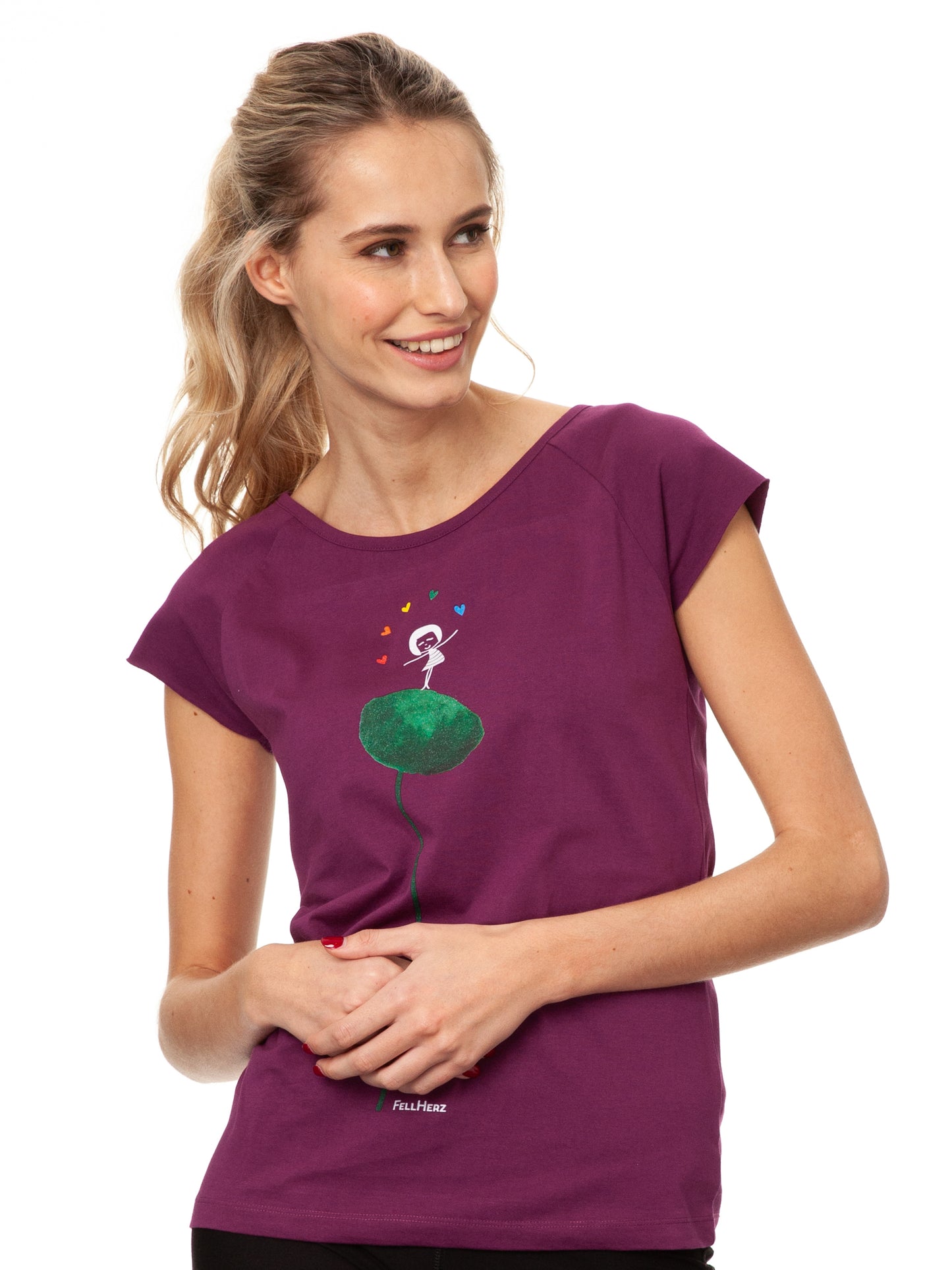 Rainbow Jongleuse Cap Sleeve berry