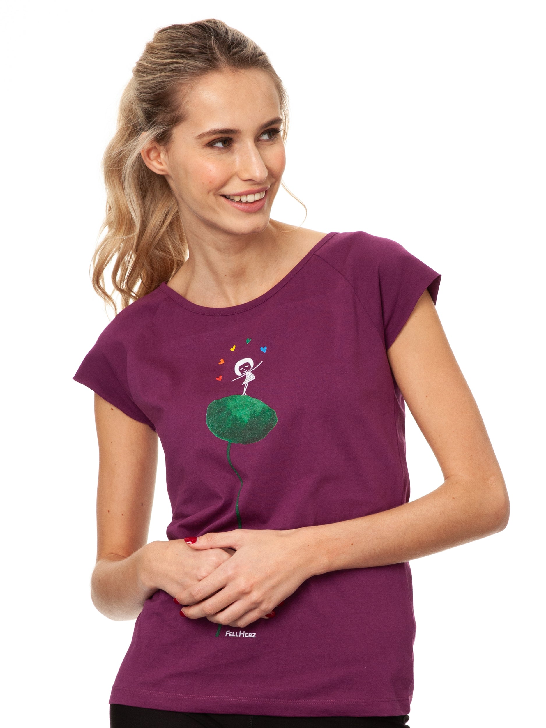 Rainbow Juggleuse Cap Sleeve berry 