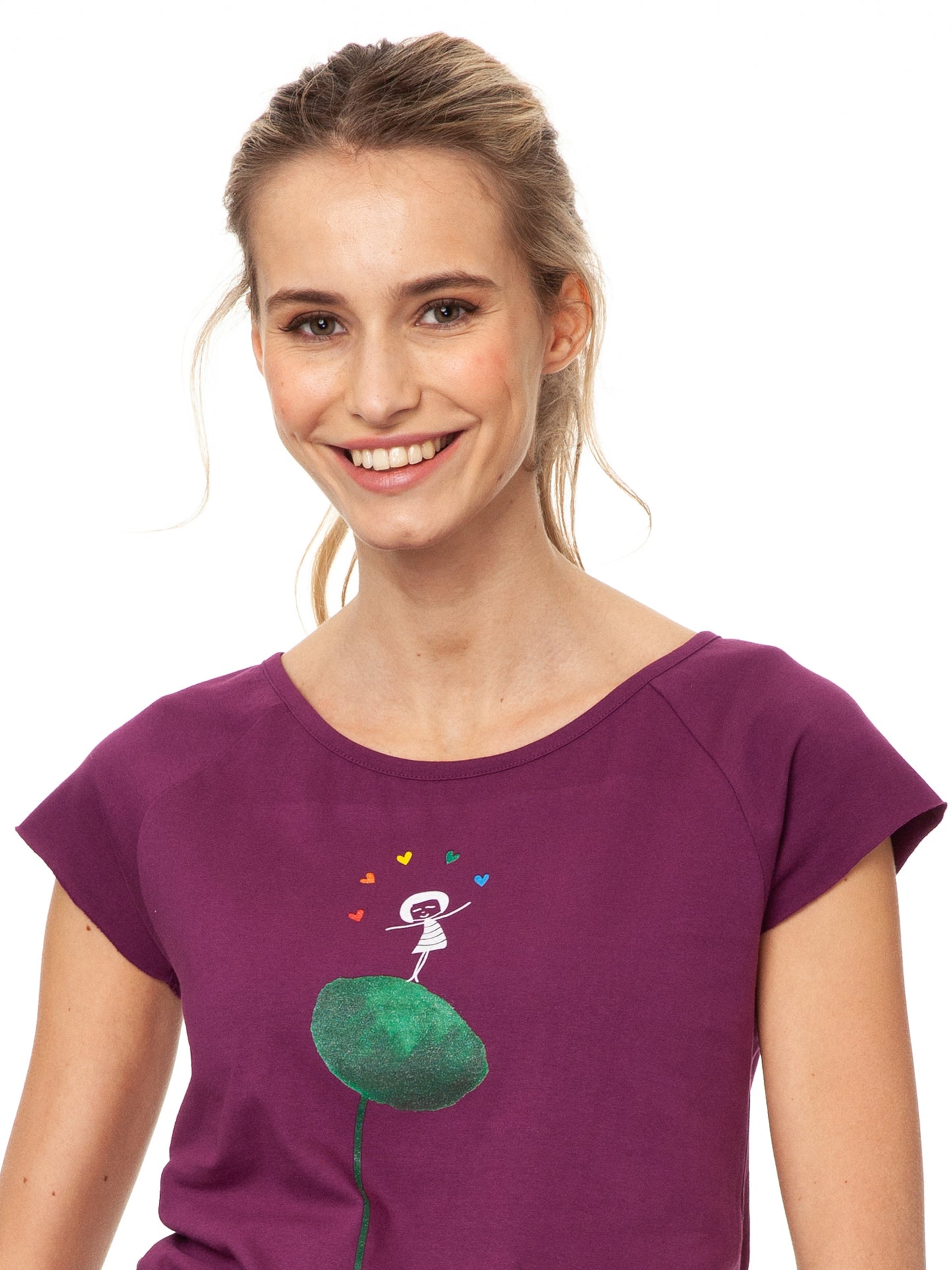 Rainbow Jongleuse Cap Sleeve berry