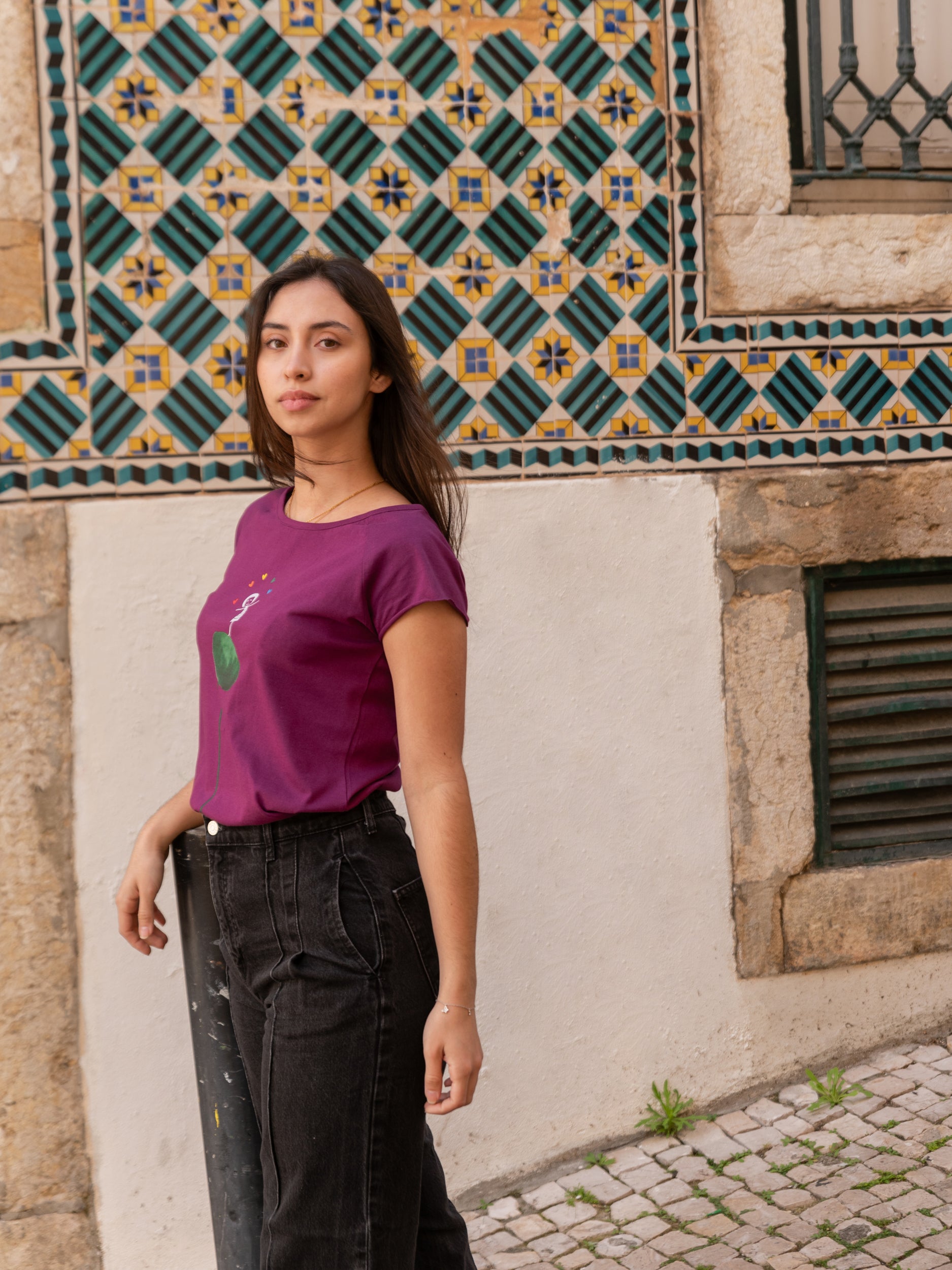 Rainbow Juggleuse Cap Sleeve berry 