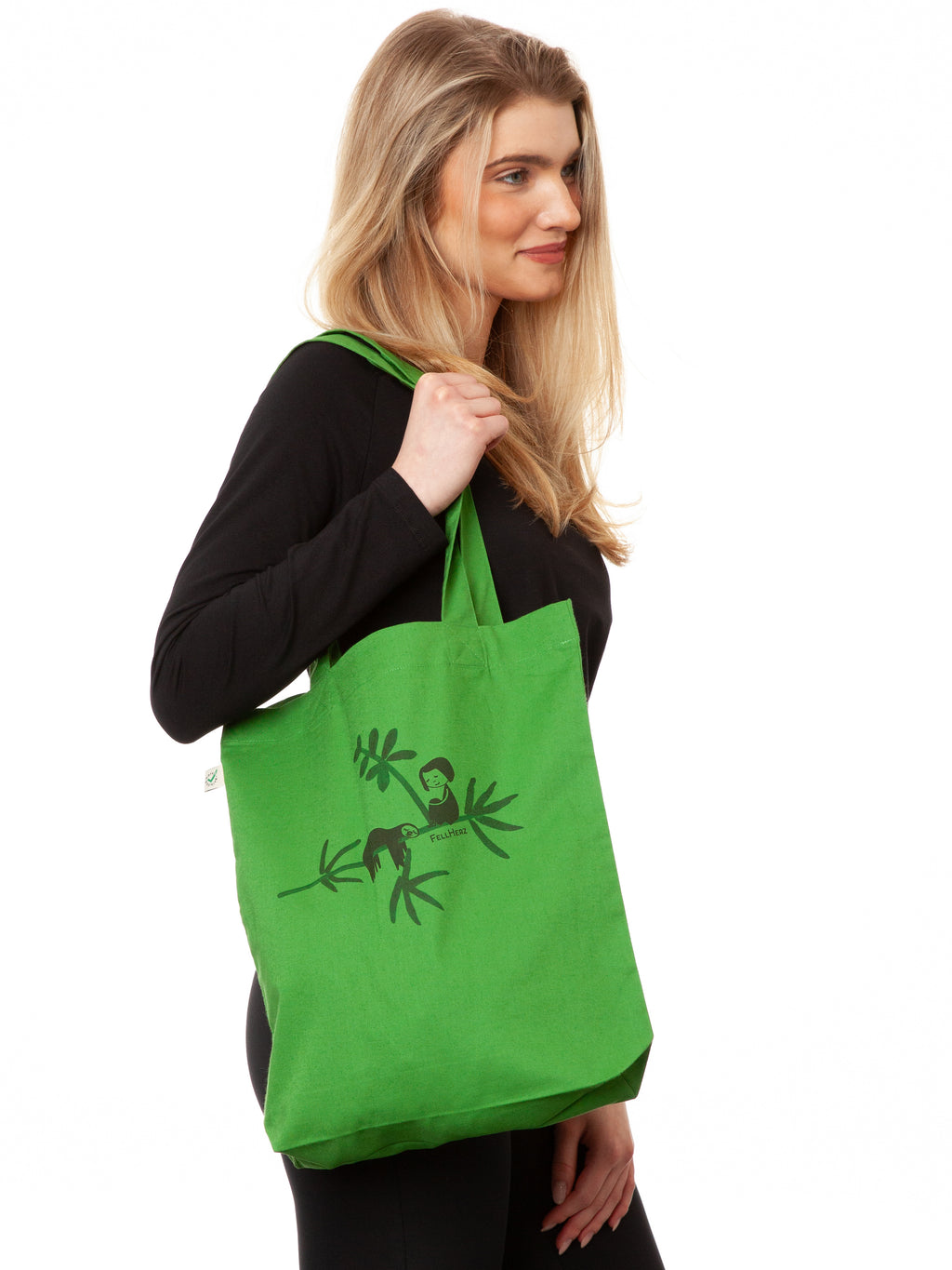 Faultier Tote Bag leaf green