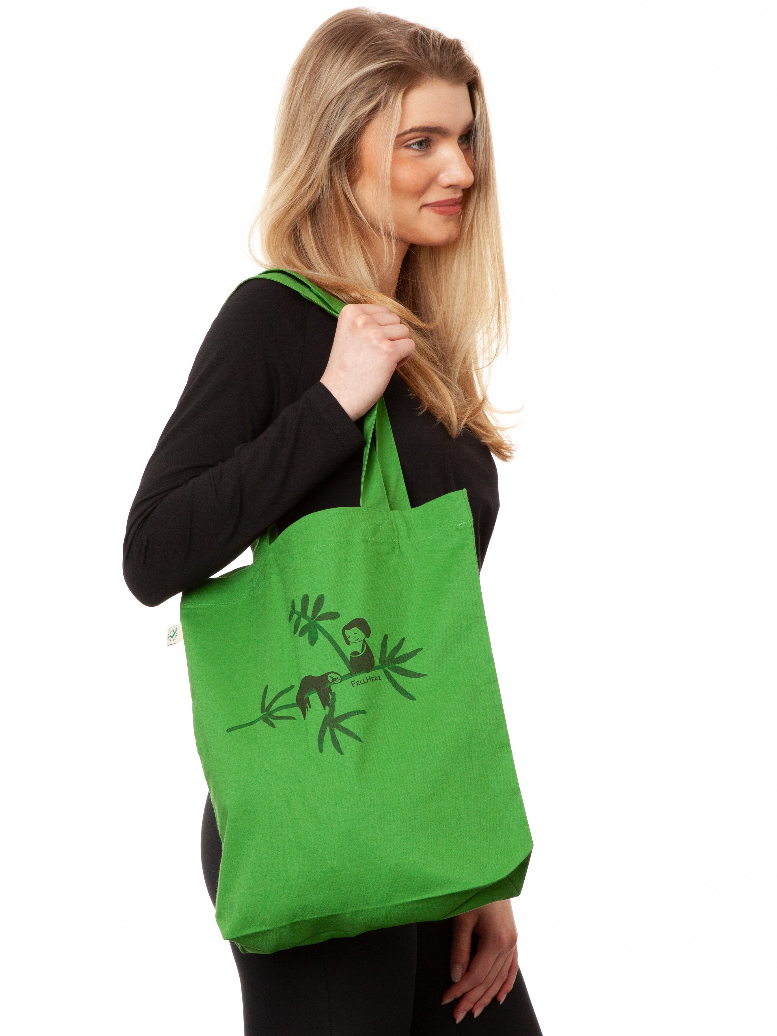 Faultier Tote Bag leaf green