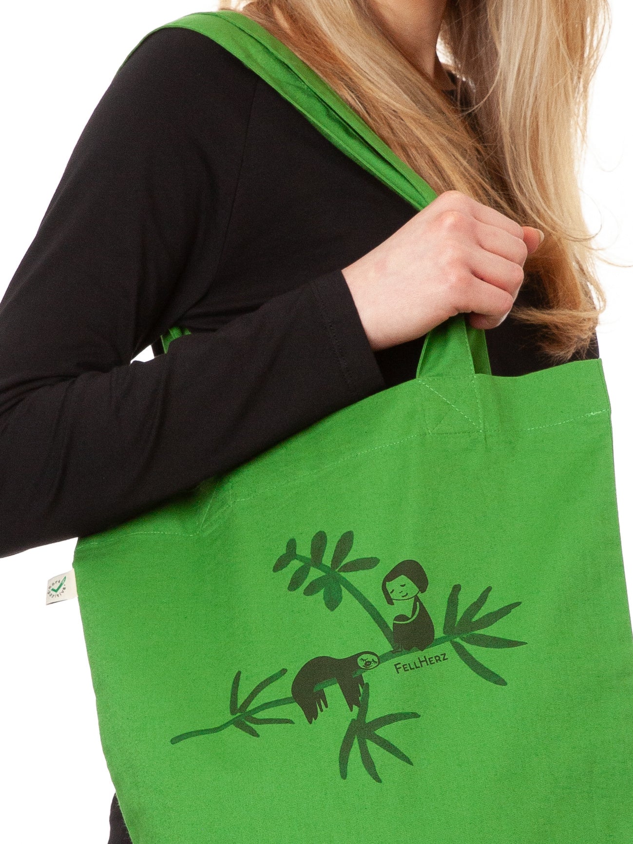 Faultier Tote Bag leaf green