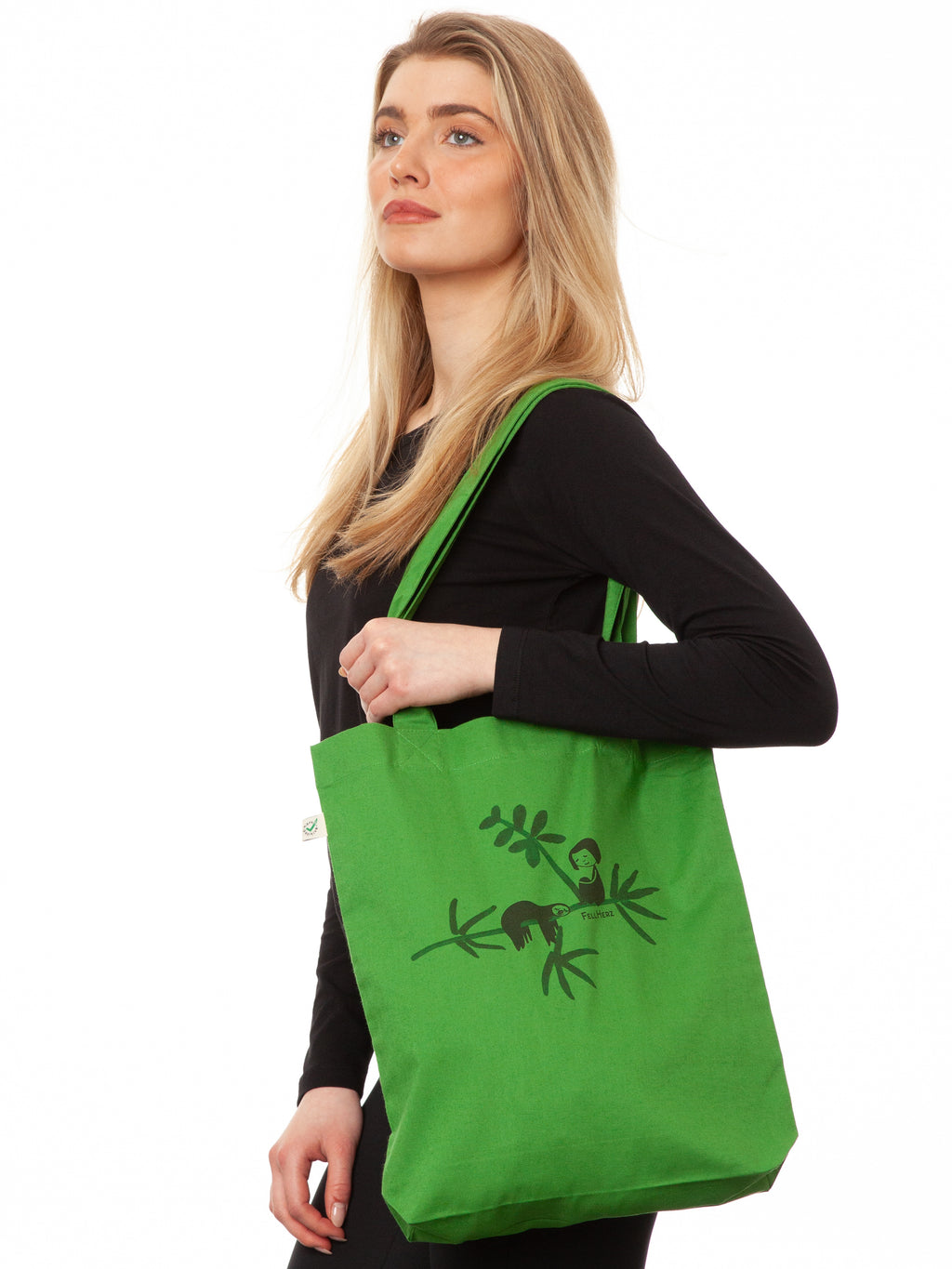 Faultier Tote Bag leaf green