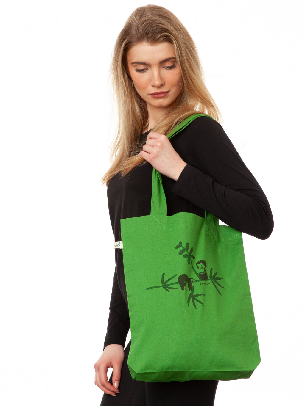 Faultier Tote Bag leaf green