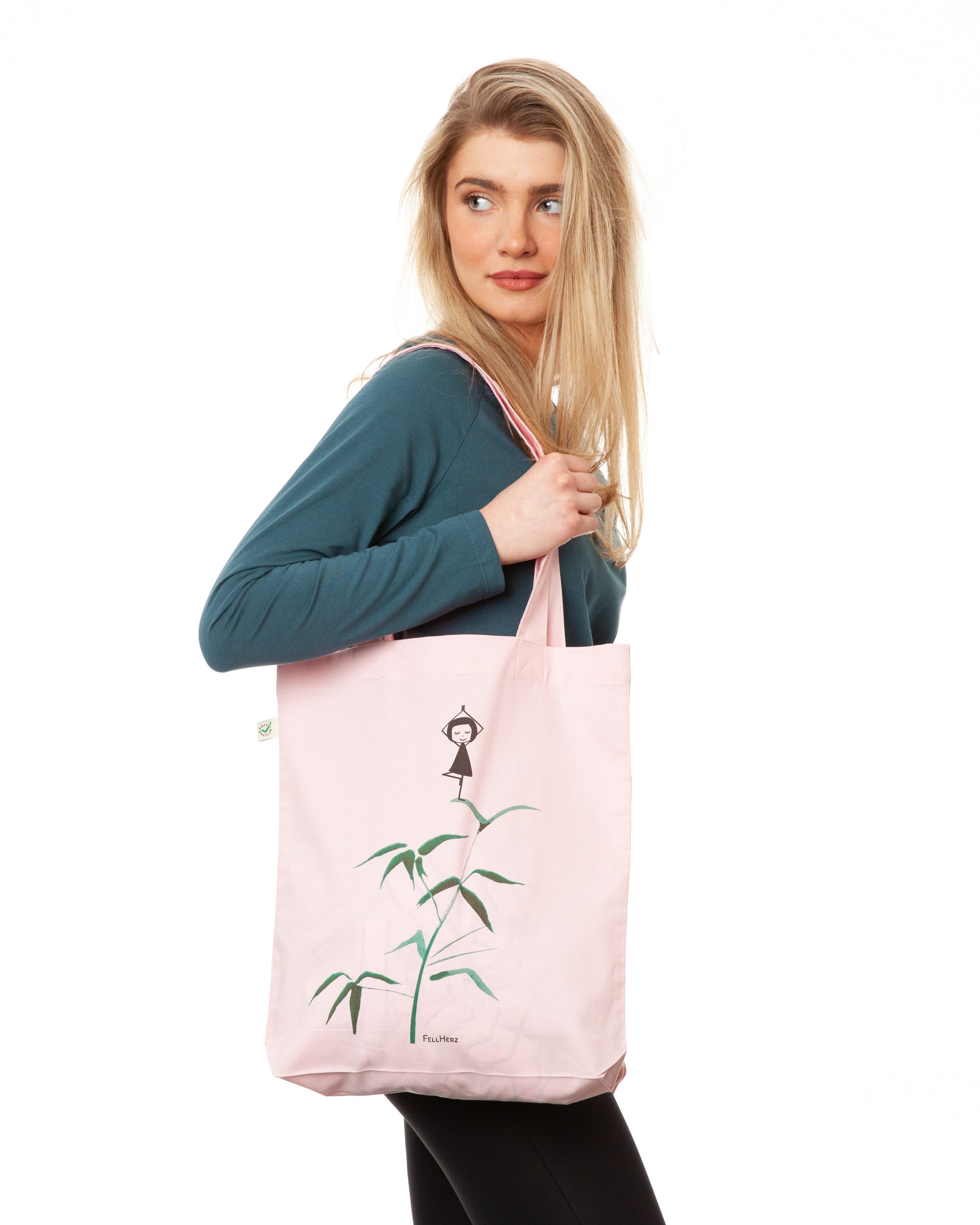 Yogamädchen Tote Bag light pink