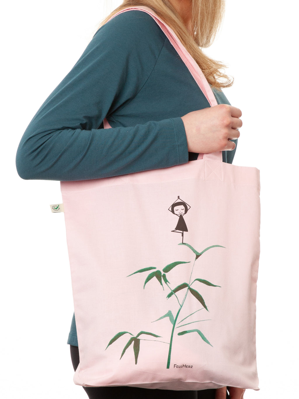 Yogamädchen Tote Bag light pink