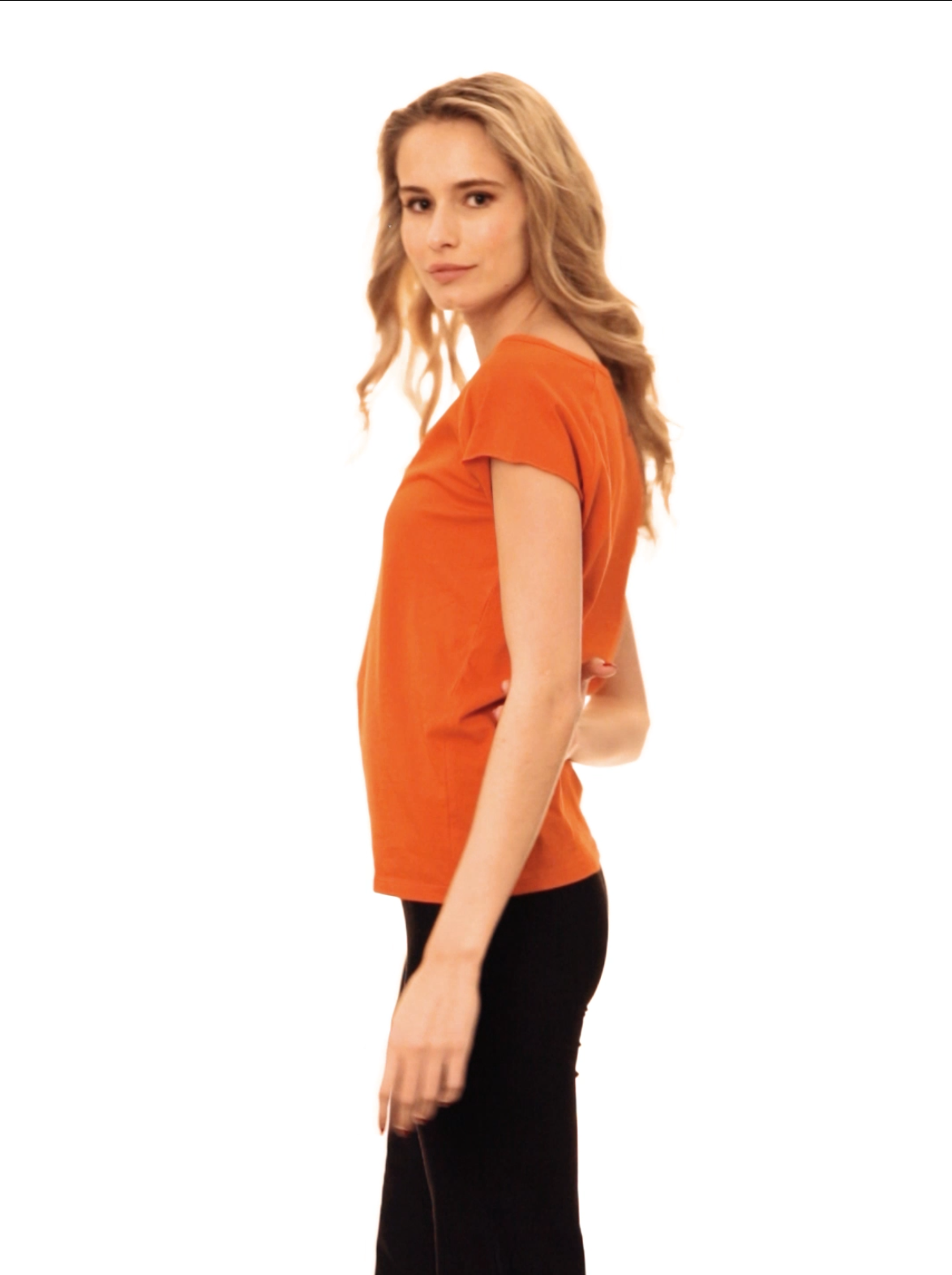 Cap Sleeve koi orange