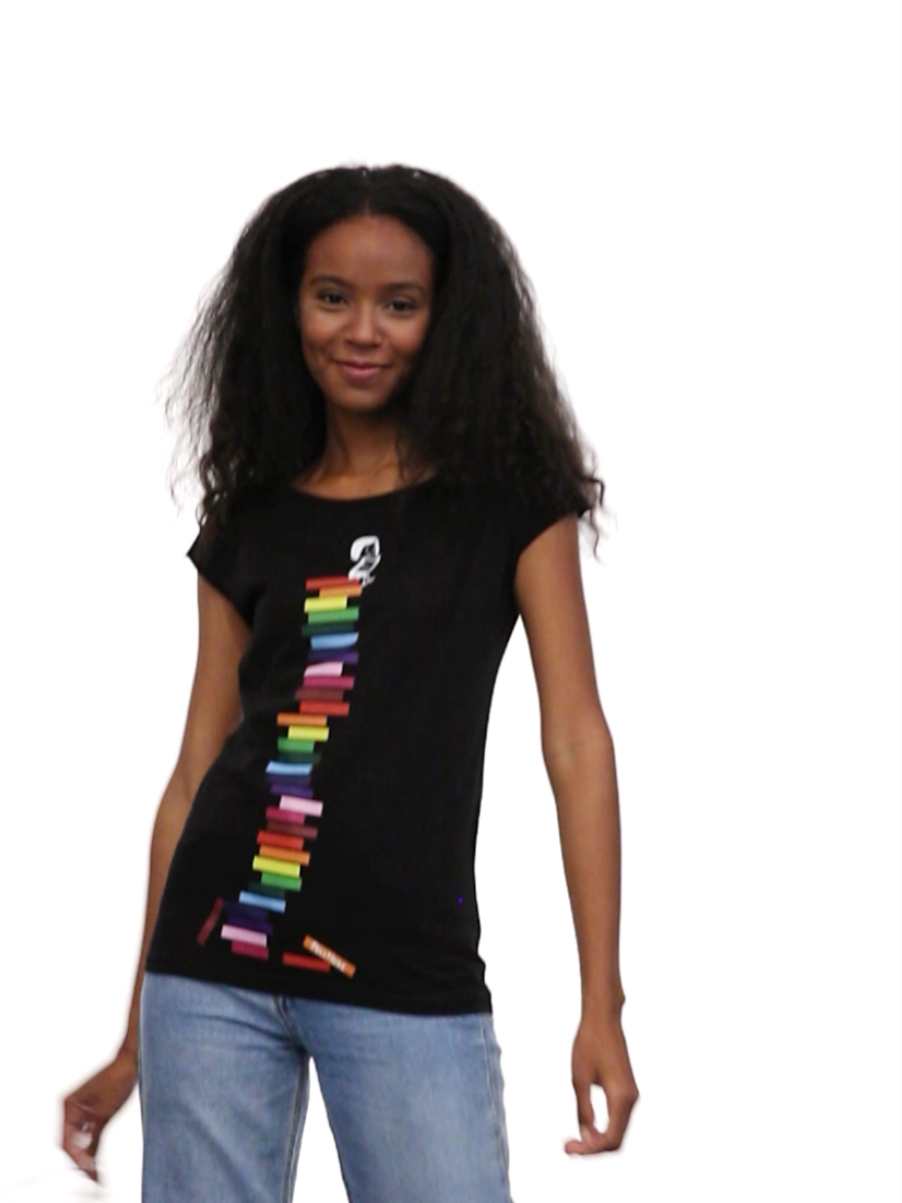 Books Girl Cap Sleeve black