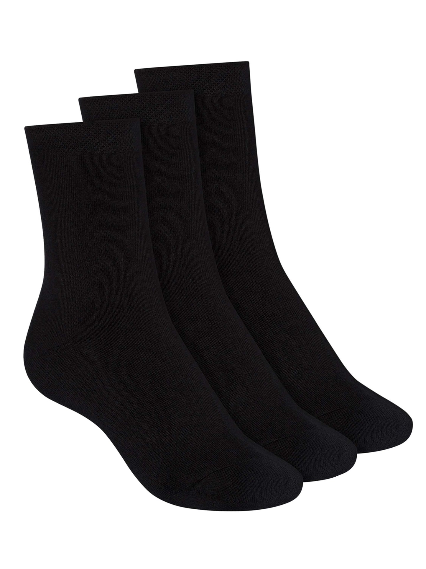Pack of 3 socks with organic cotton black