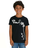Cat Love Kinder T-Shirt black