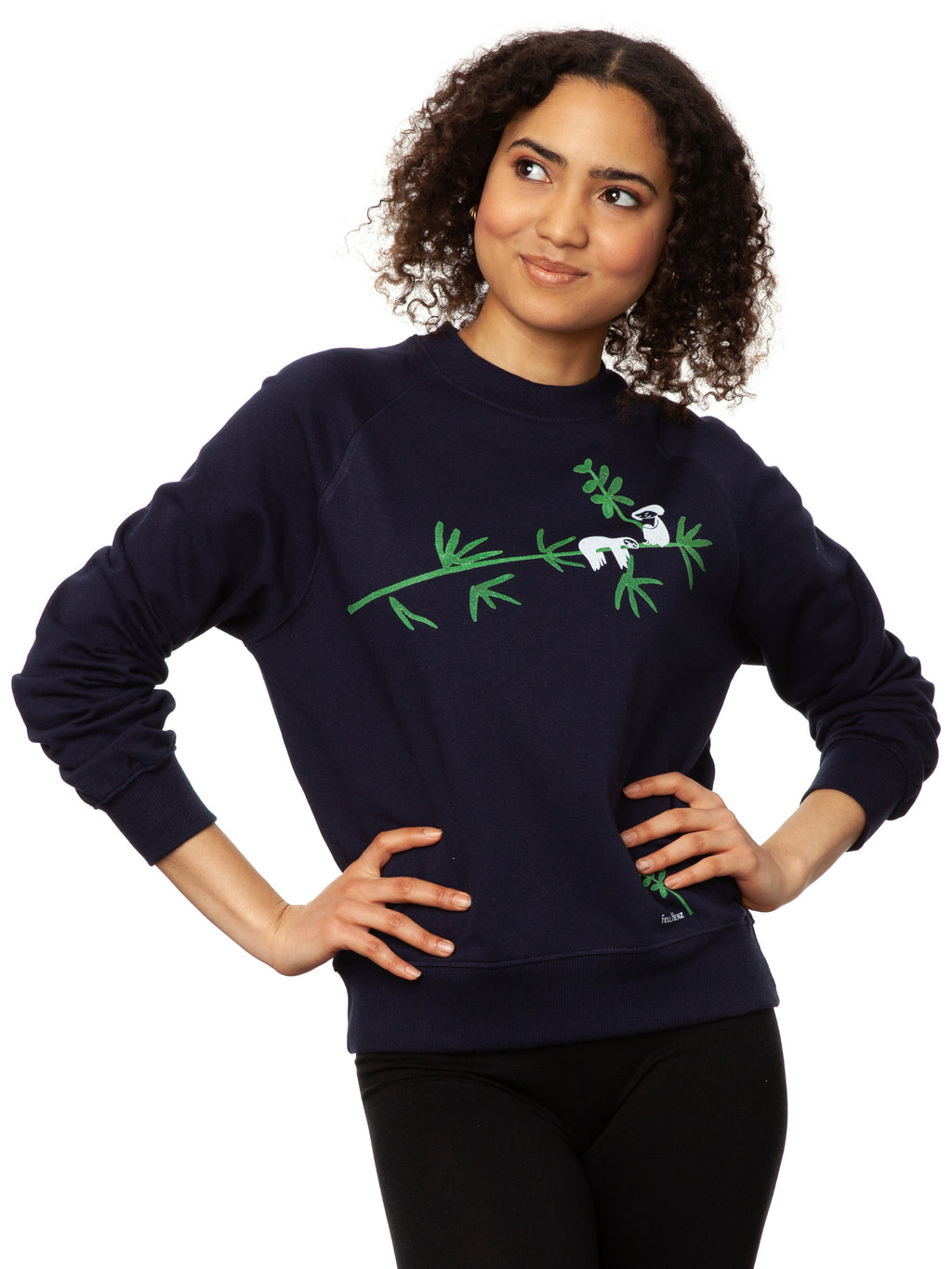 Sloth Raglan Sweater navy