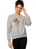 Guitar girl Raglan Sweater gray melange 