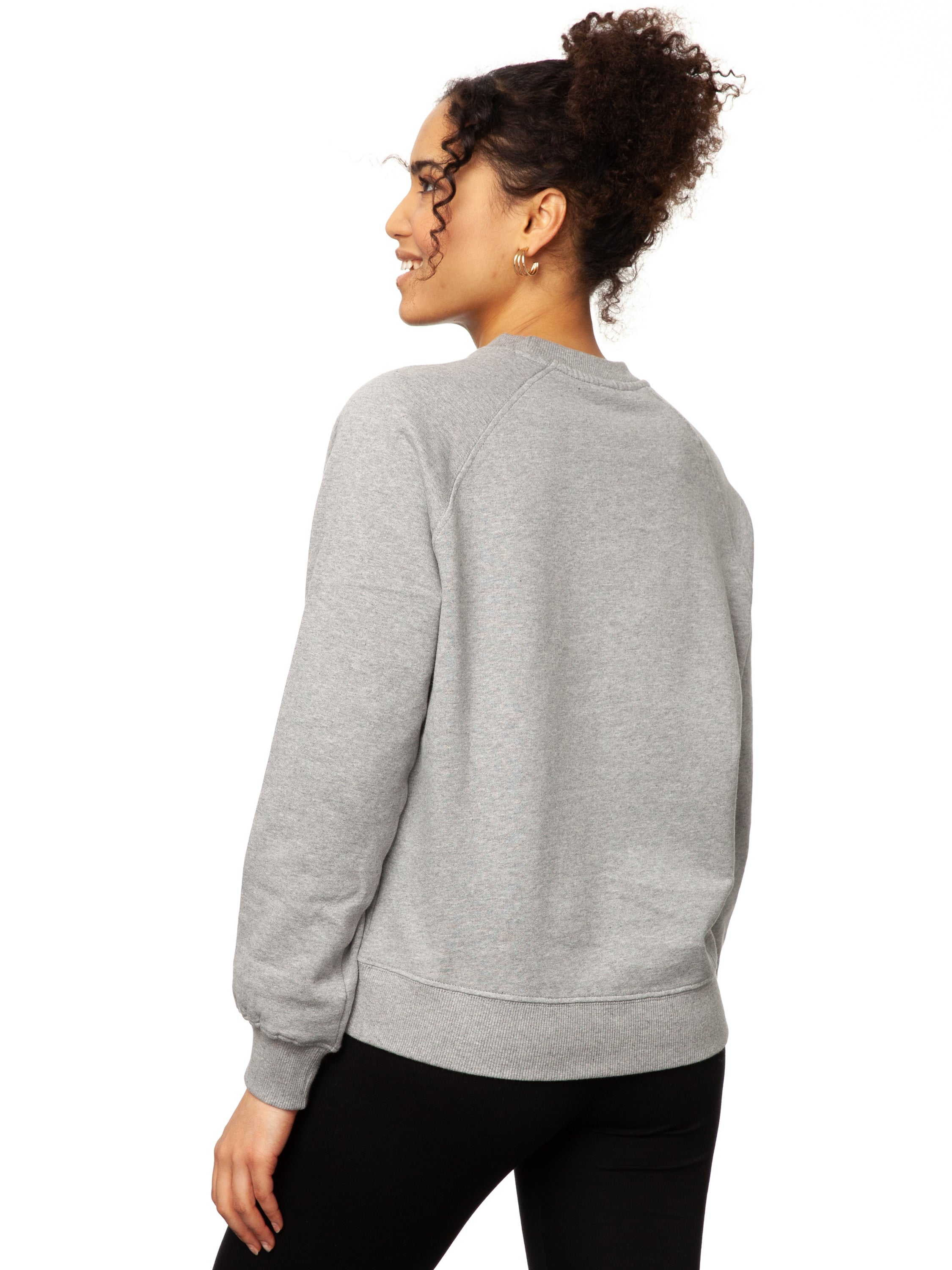 Guitar girl Raglan Sweater gray melange 