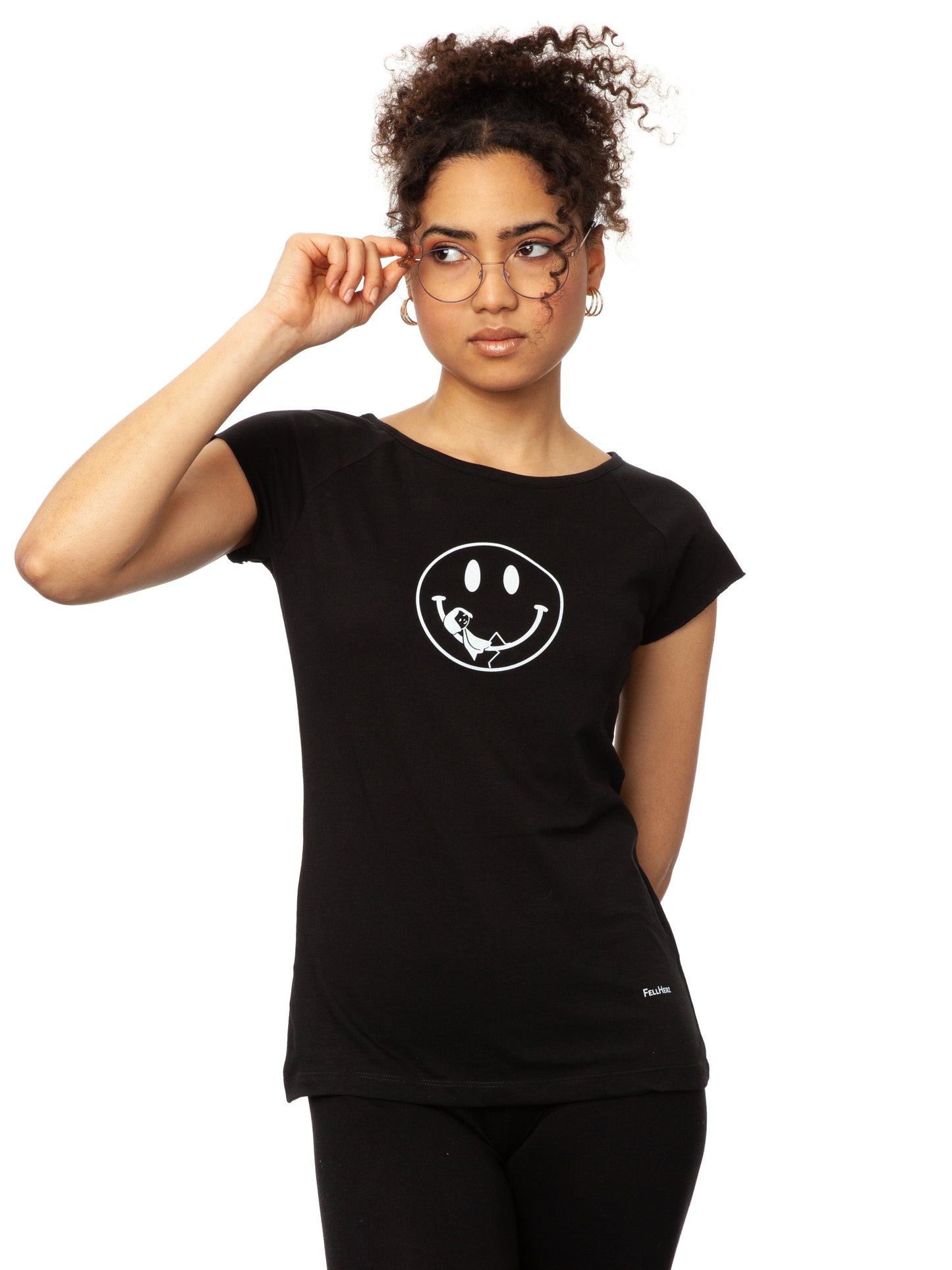 Smiley Cap Sleeve black