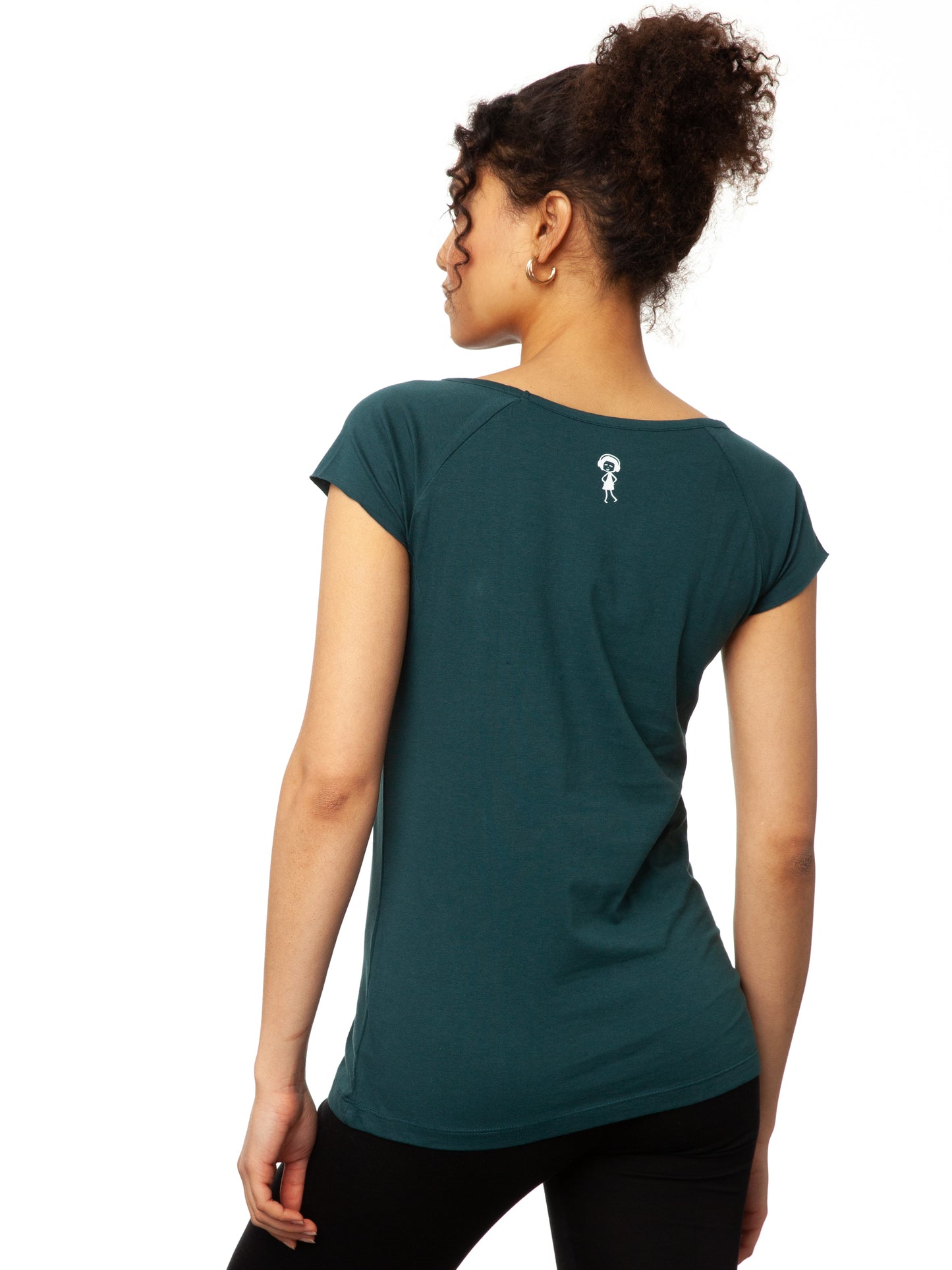 Noodle soup cap sleeve deep teal