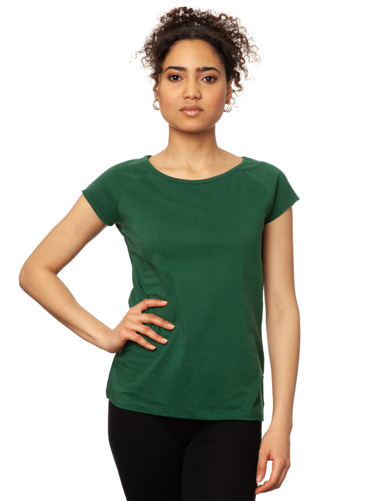 Cap Sleeve scarab green