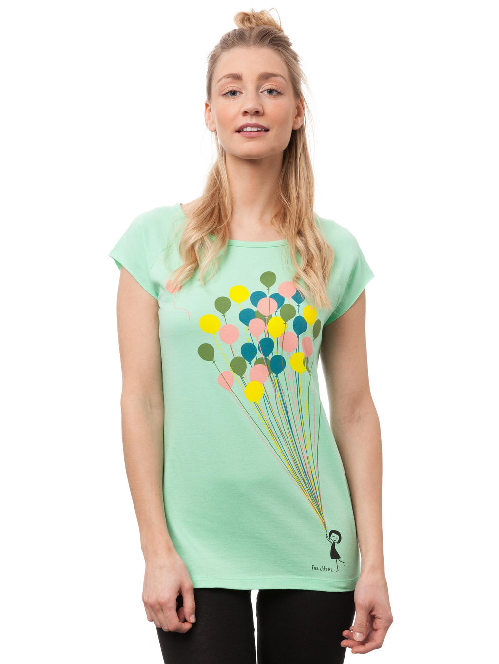 Balloons Girl Cap Sleeve neo mint XL 