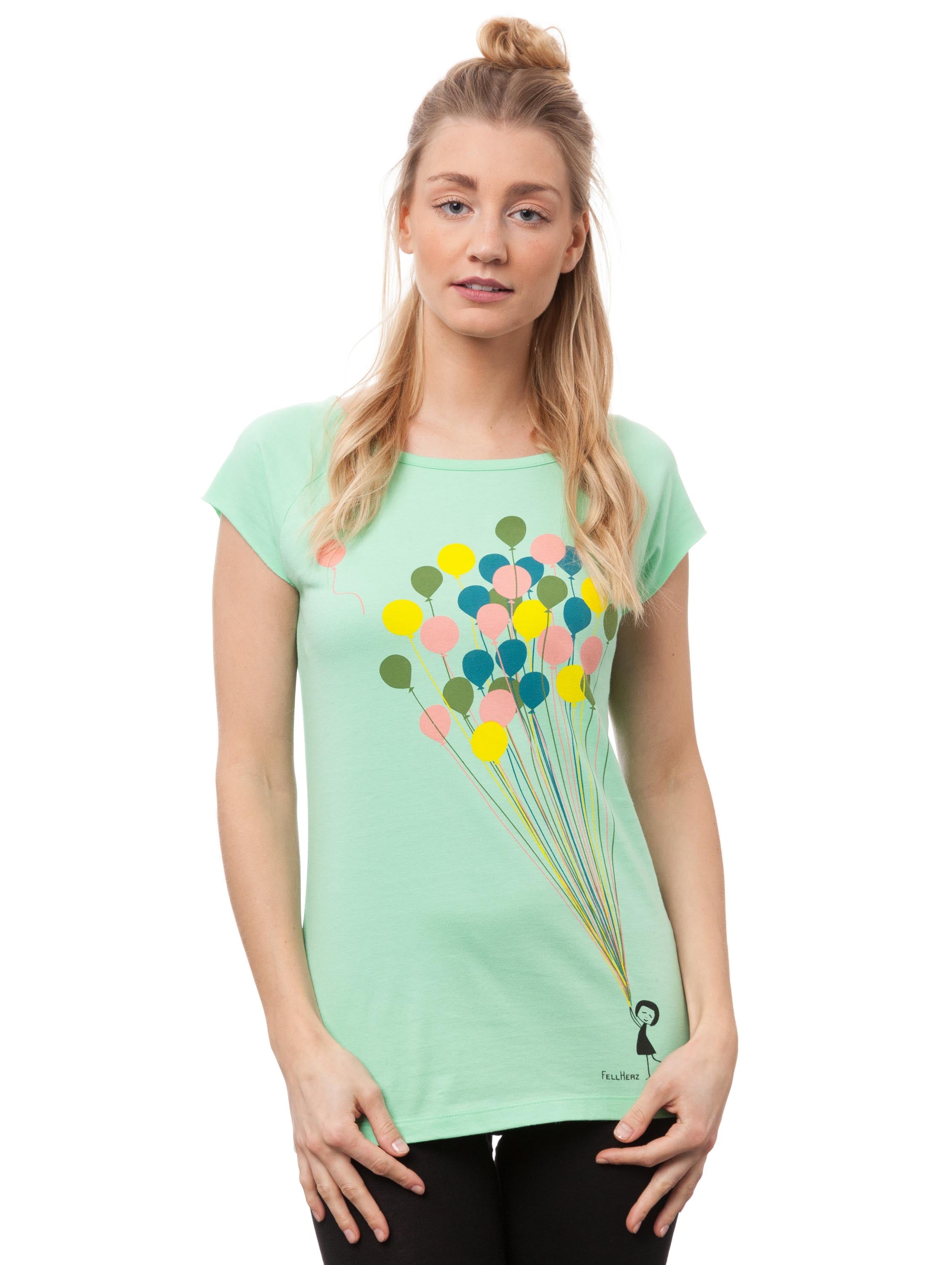 Balloons Girl Cap Sleeve neo mint XL 