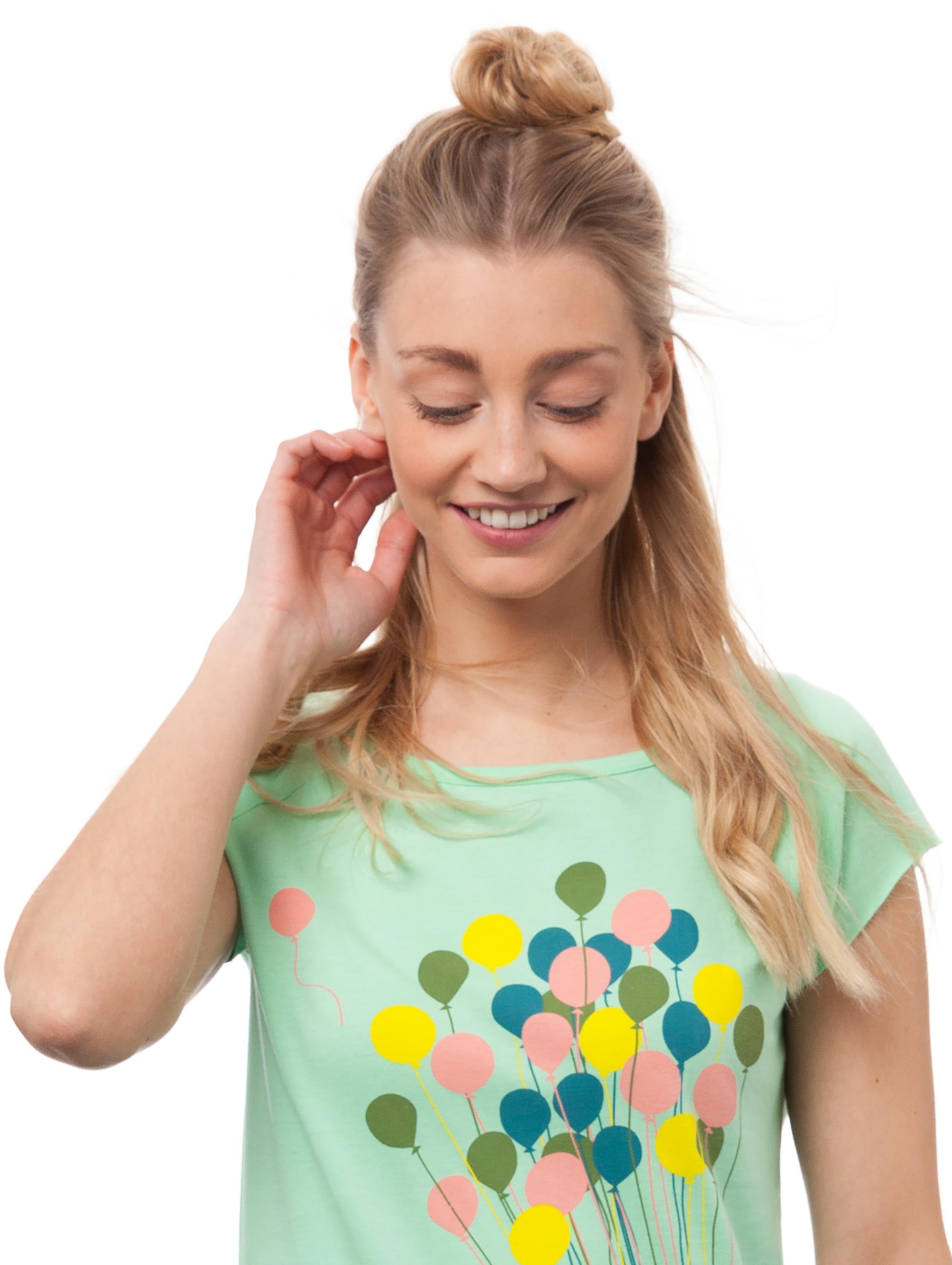 Balloons Girl Cap Sleeve neo mint XL 