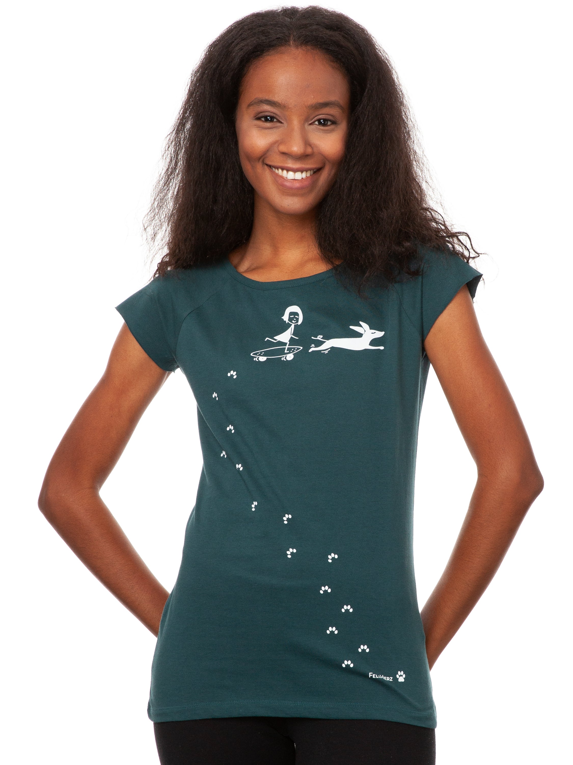 Best Friend Cap Sleeve deepteal size S