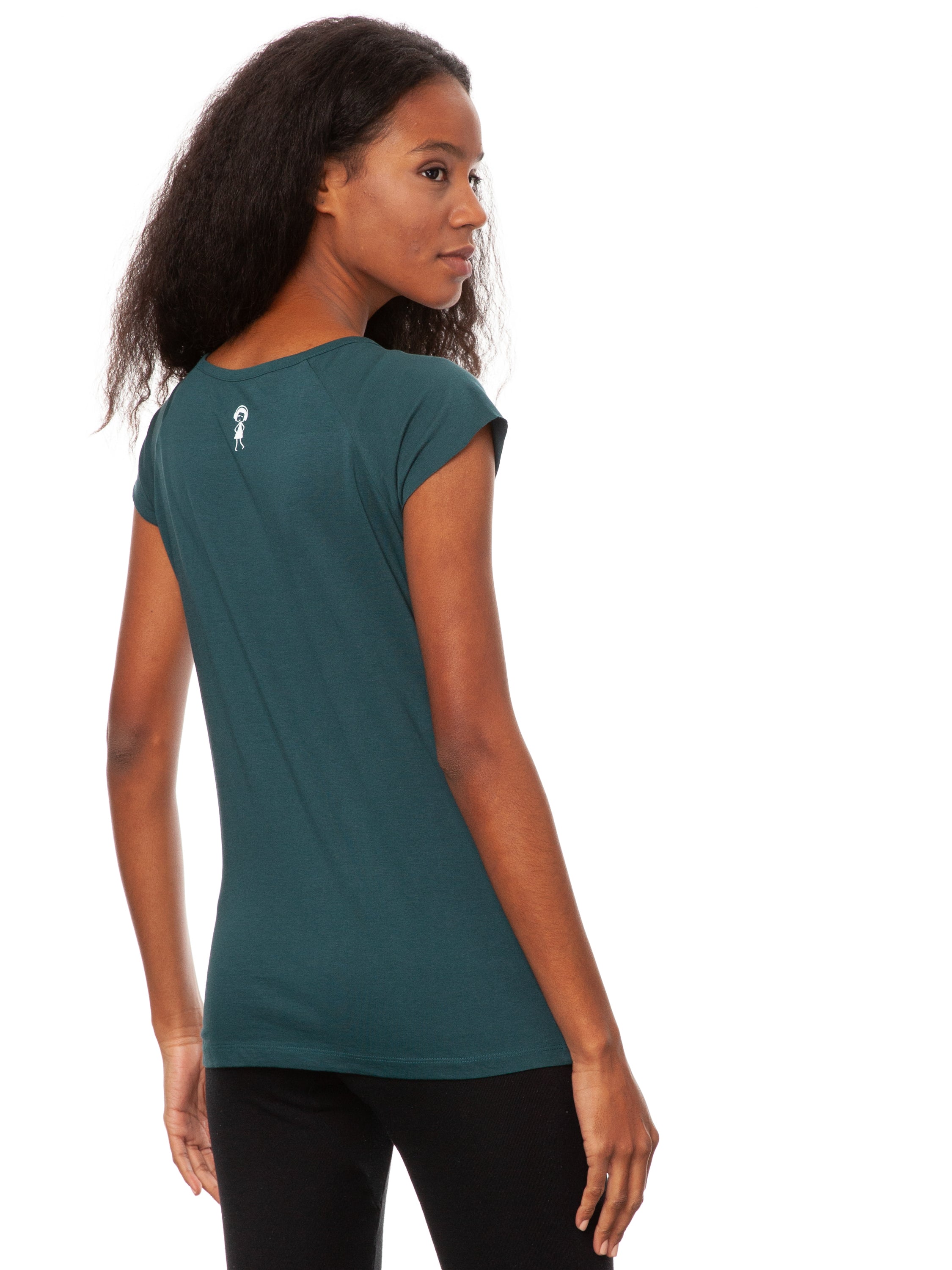 Best Friend Cap Sleeve deepteal size S