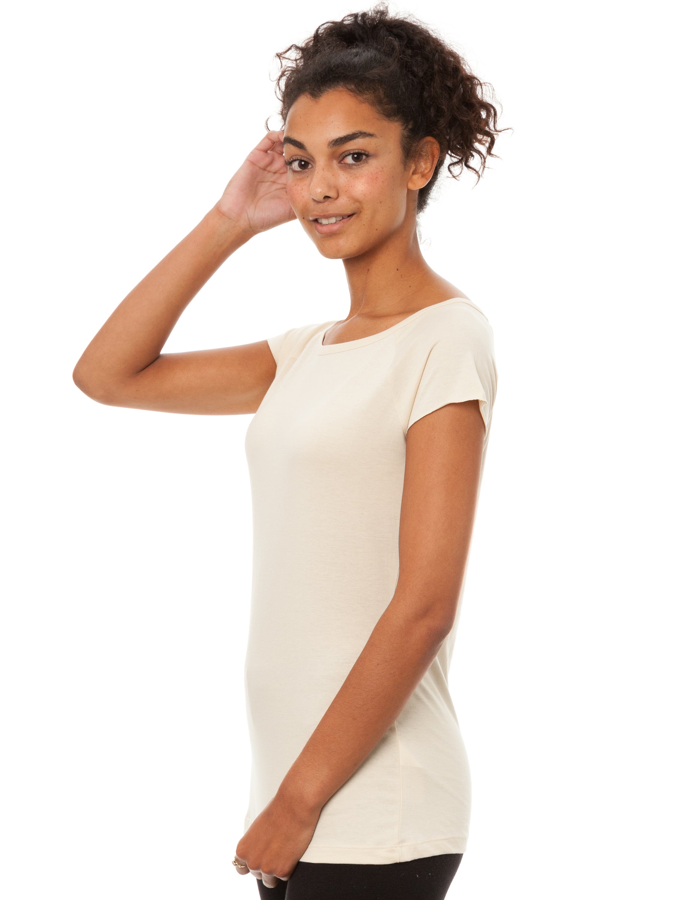 Cap Sleeve sand Größe XL